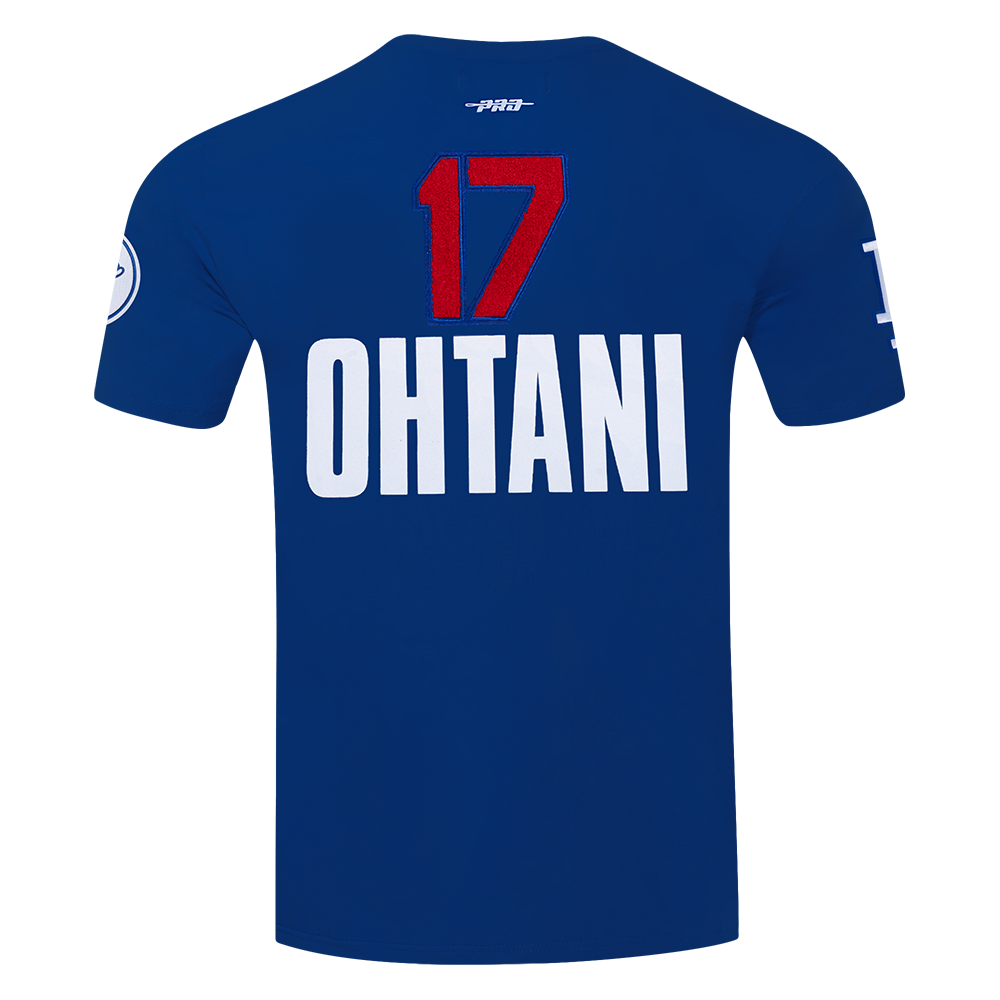 Pro Standard Los Angeles Dodgers Shohei Ohtani #17 Classic Short Sleeve Tee-Royal - ROYAL Thumbnail View 2
