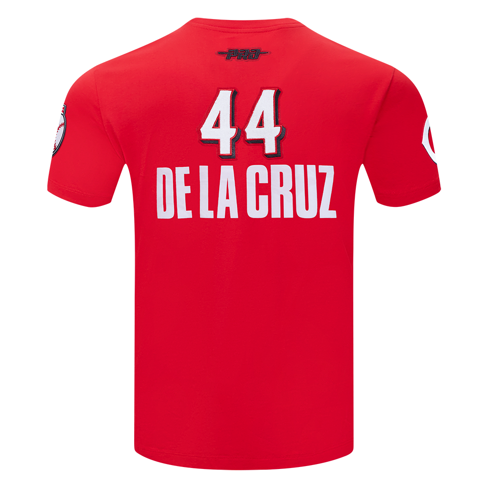 Pro Standard Cincinnati Reds Elly de la Cruz #44 Short Sleeve Tee-Red - RED Thumbnail View 2