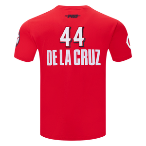 Pro Standard Cincinnati Reds Elly de la Cruz #44 Short Sleeve Tee-Red