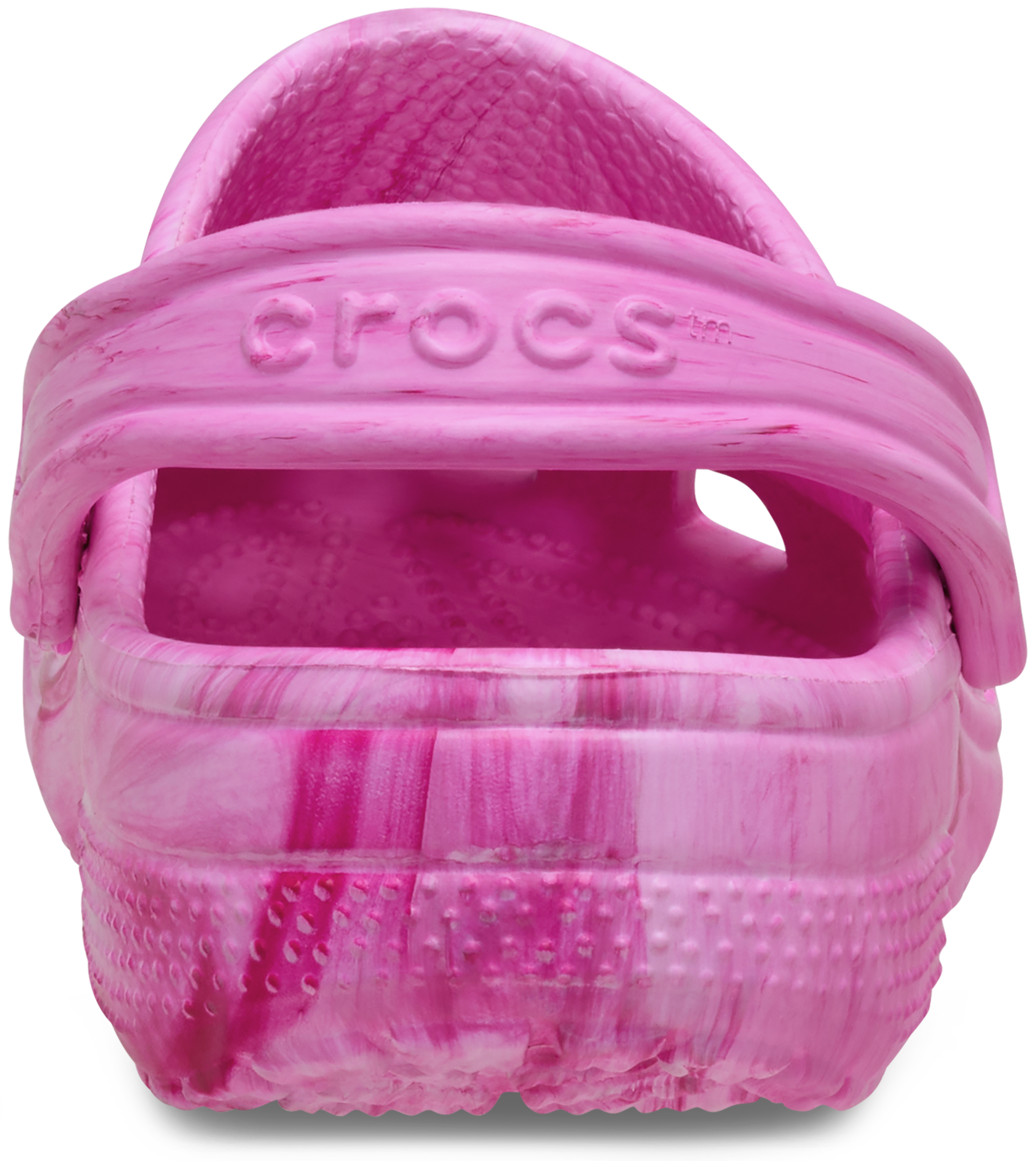 Crocs Classic Grade School Girls' "Pink Marble" Clog