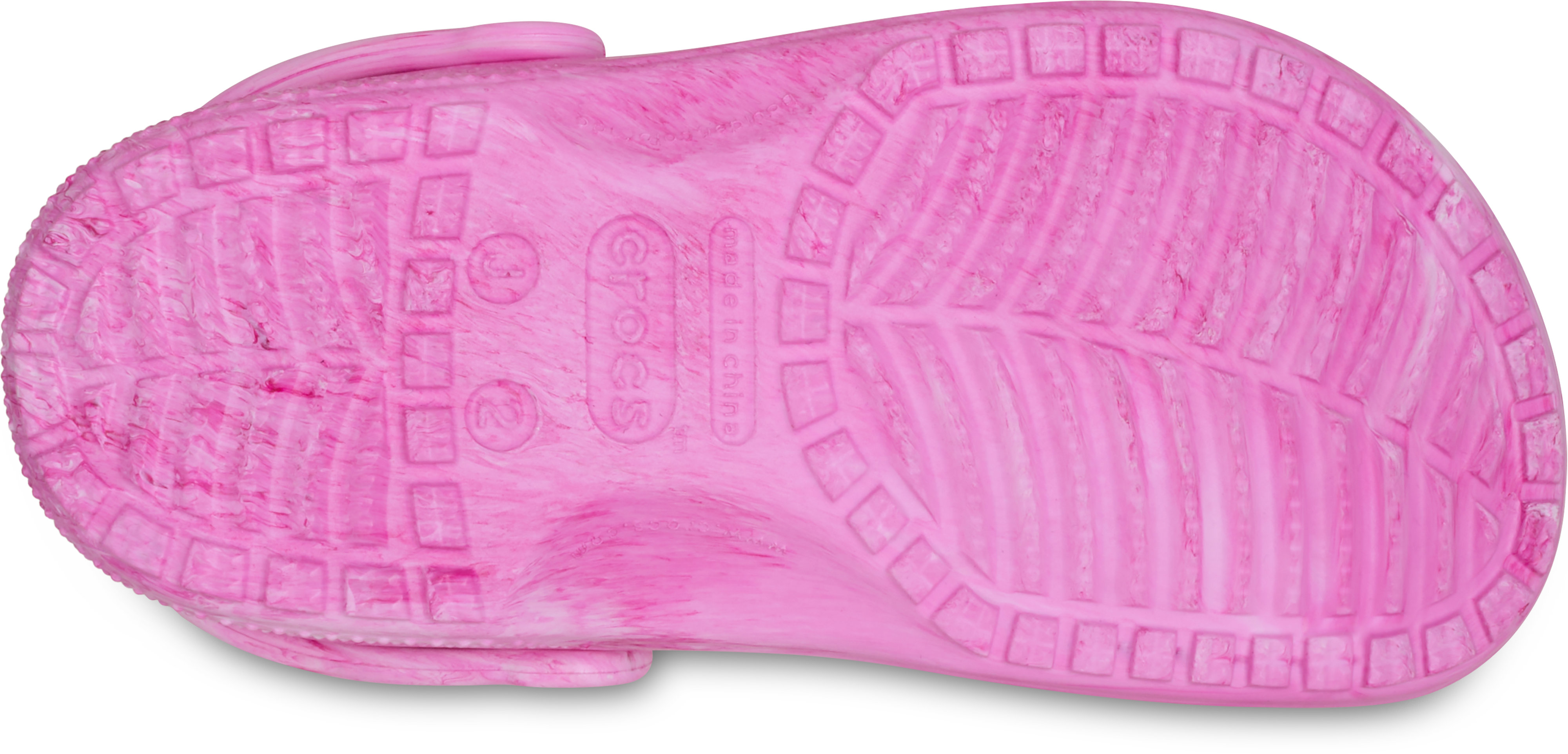 Crocs Classic Grade School Girls' "Pink Marble" Clog