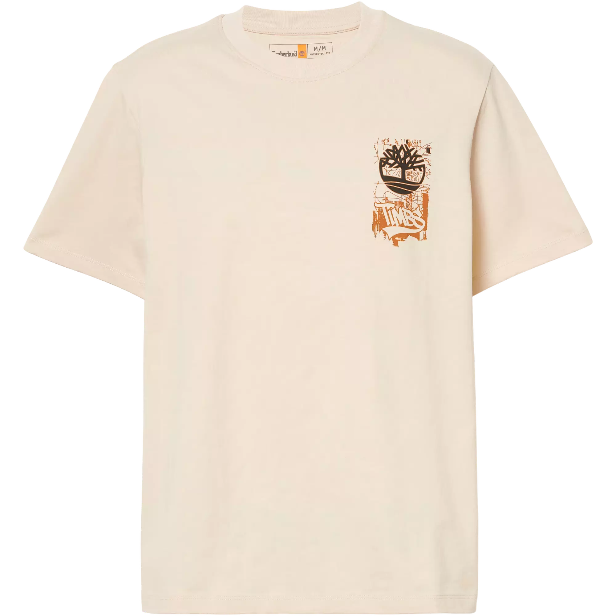 Timberland Men's Brand Carrier Slogan Back Graphic Tee - OFF-WHITE