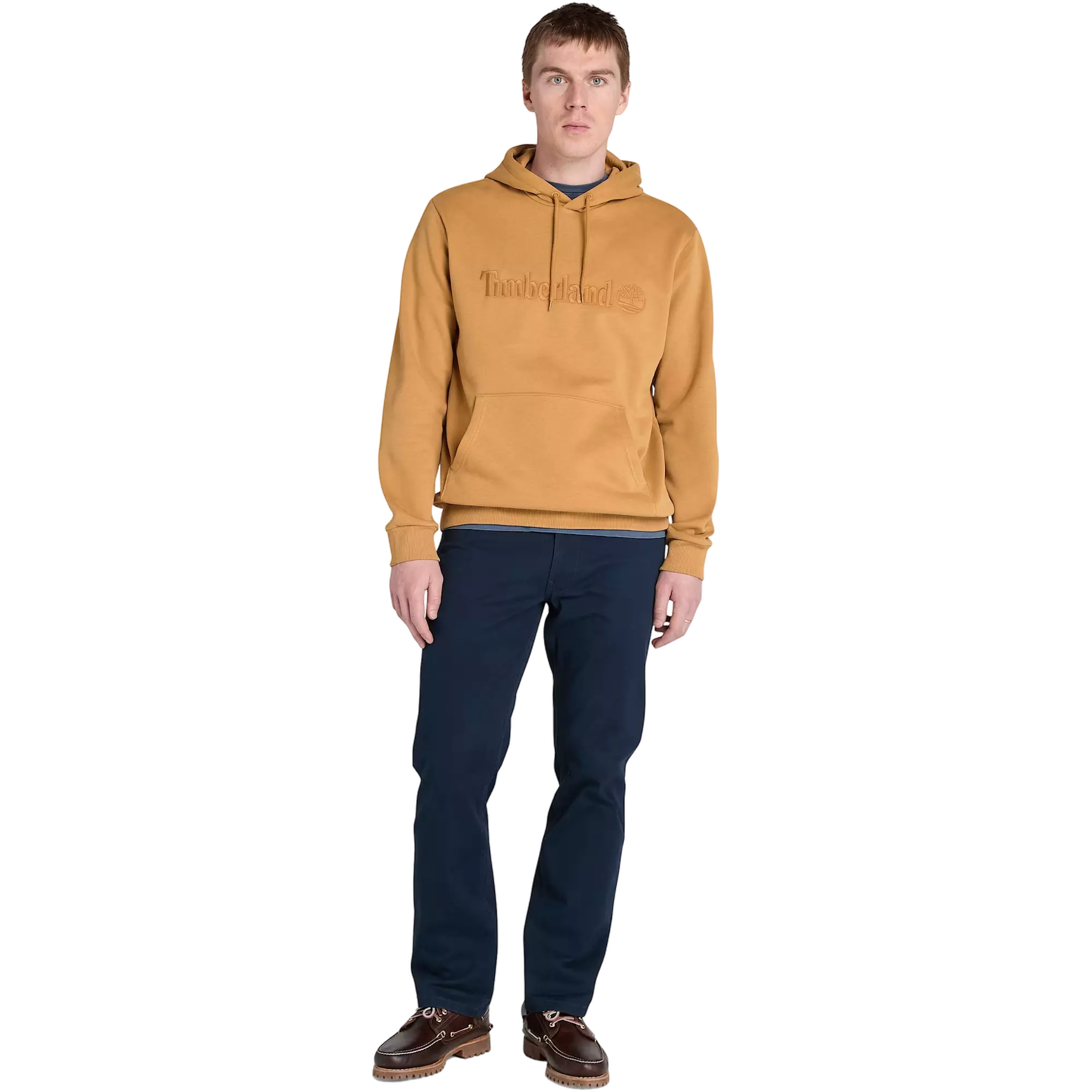 Timberland Men's Hampthon Embroidered Pullover Hoodie - WHEAT