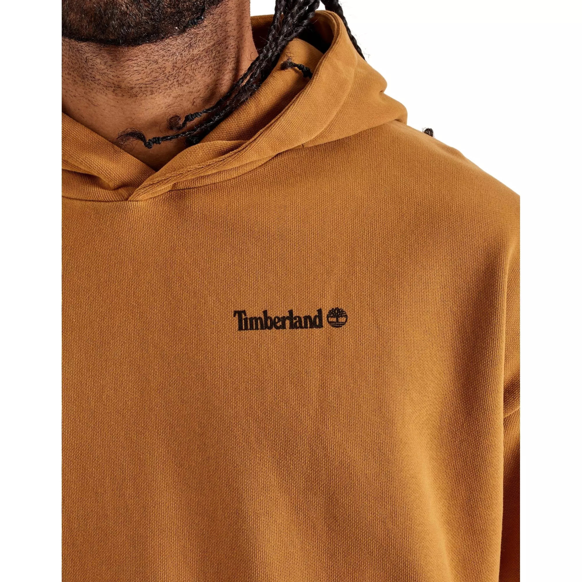Timberland Men's Footprint Fleece Pullover Hoodie - WHEAT
