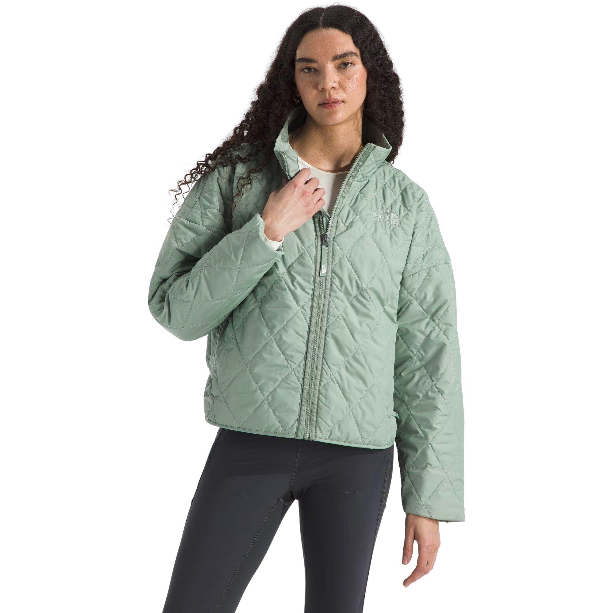 The North Face Women's Diamond Peak Insulated Jacket - GREEN Thumbnail View 1