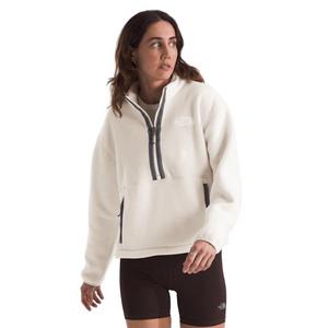 The North Face Women's Fleeski 1/4 Zip Pullover Jacket - Mocha Brown