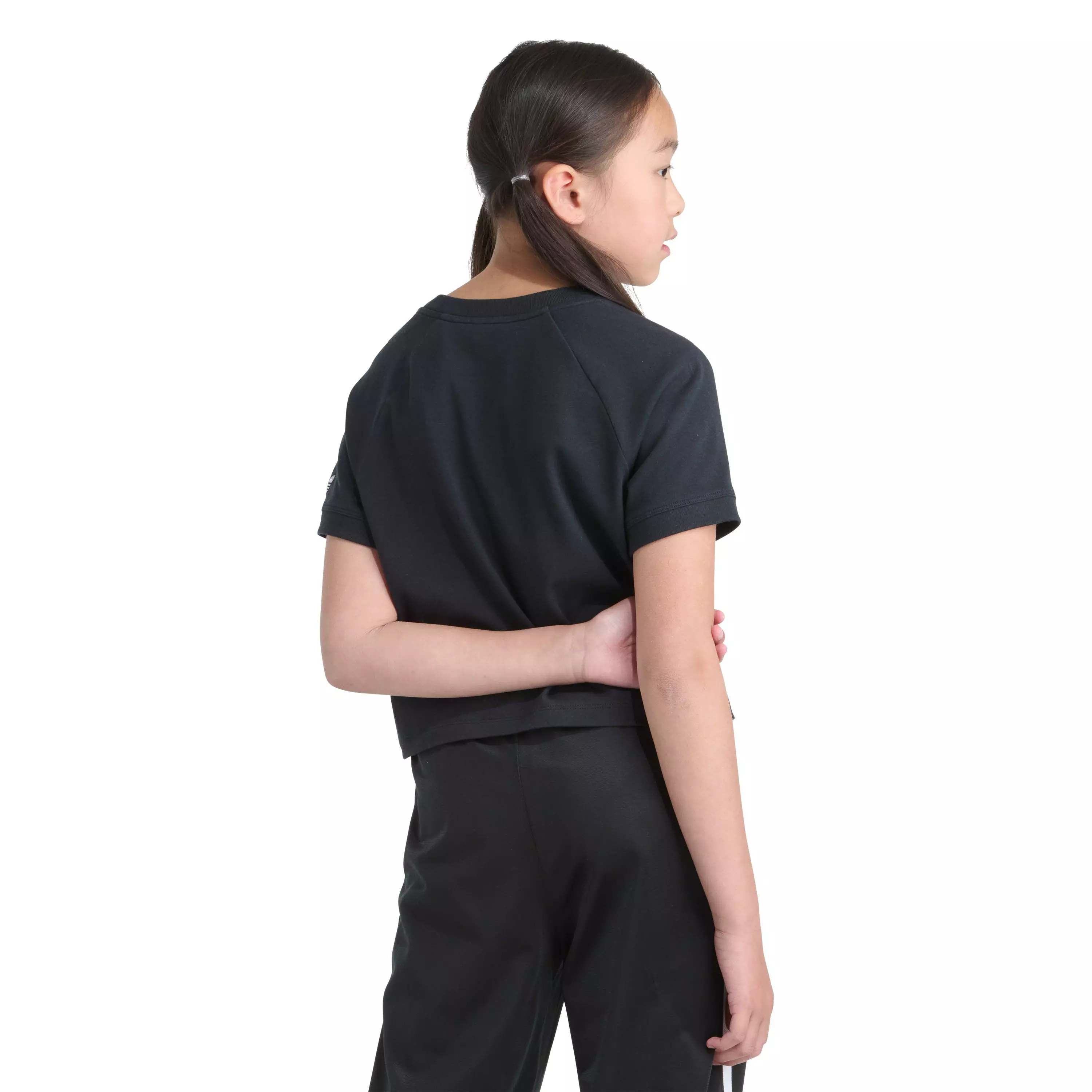 adidas Big Girls' Royal Raglan Tee - Black - BLACK