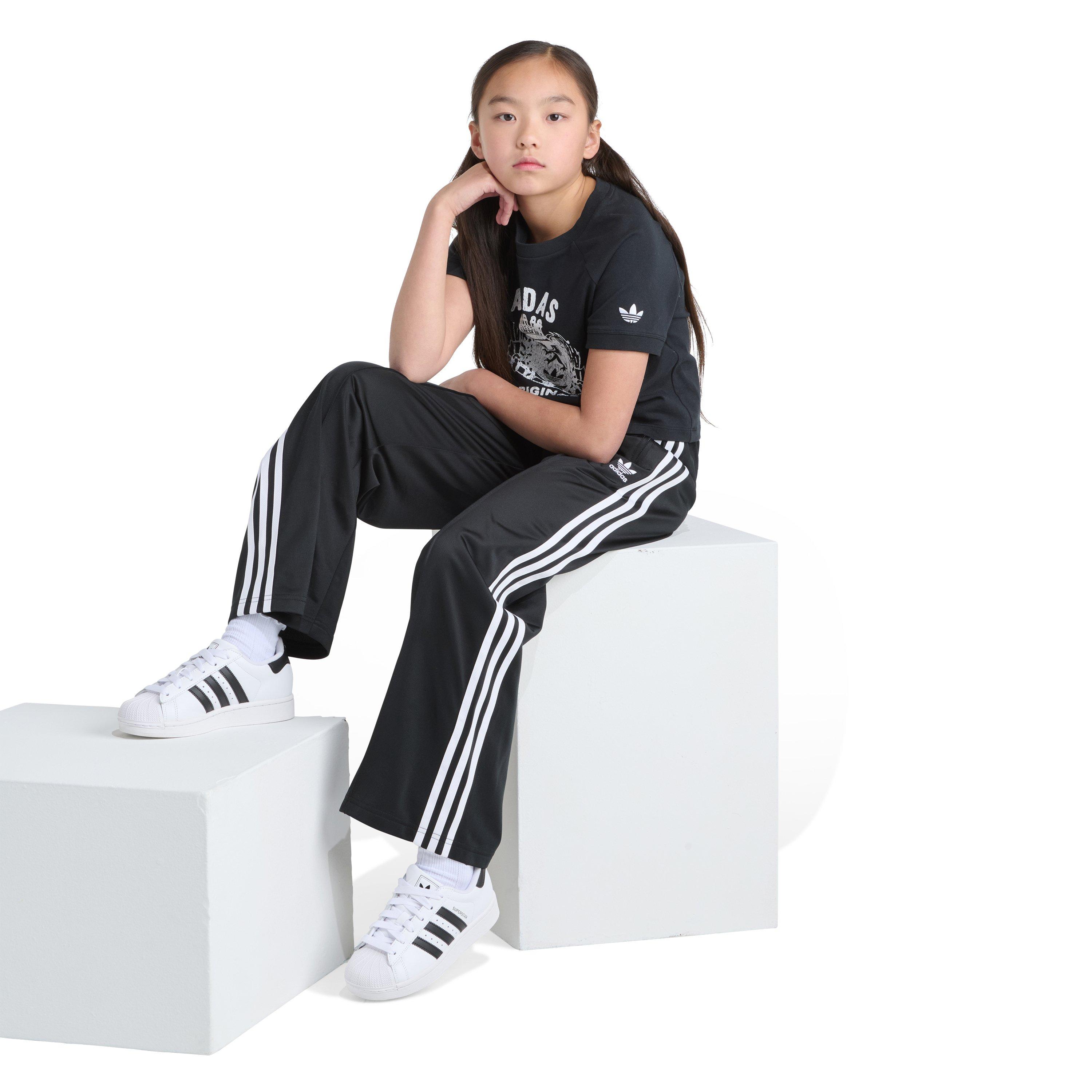 adidas Royal Raglan Big Girls' Black Tee