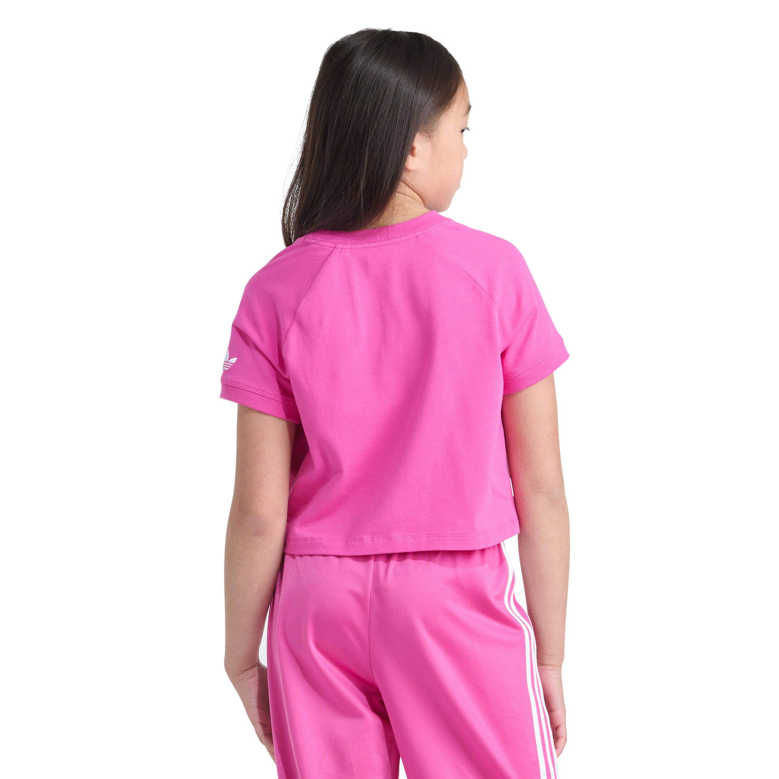 adidas Royal Raglan Big Girls' Pink Fusion Tee
