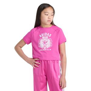 adidas Big Girls' Royal Raglan Tee - Pink Fusion