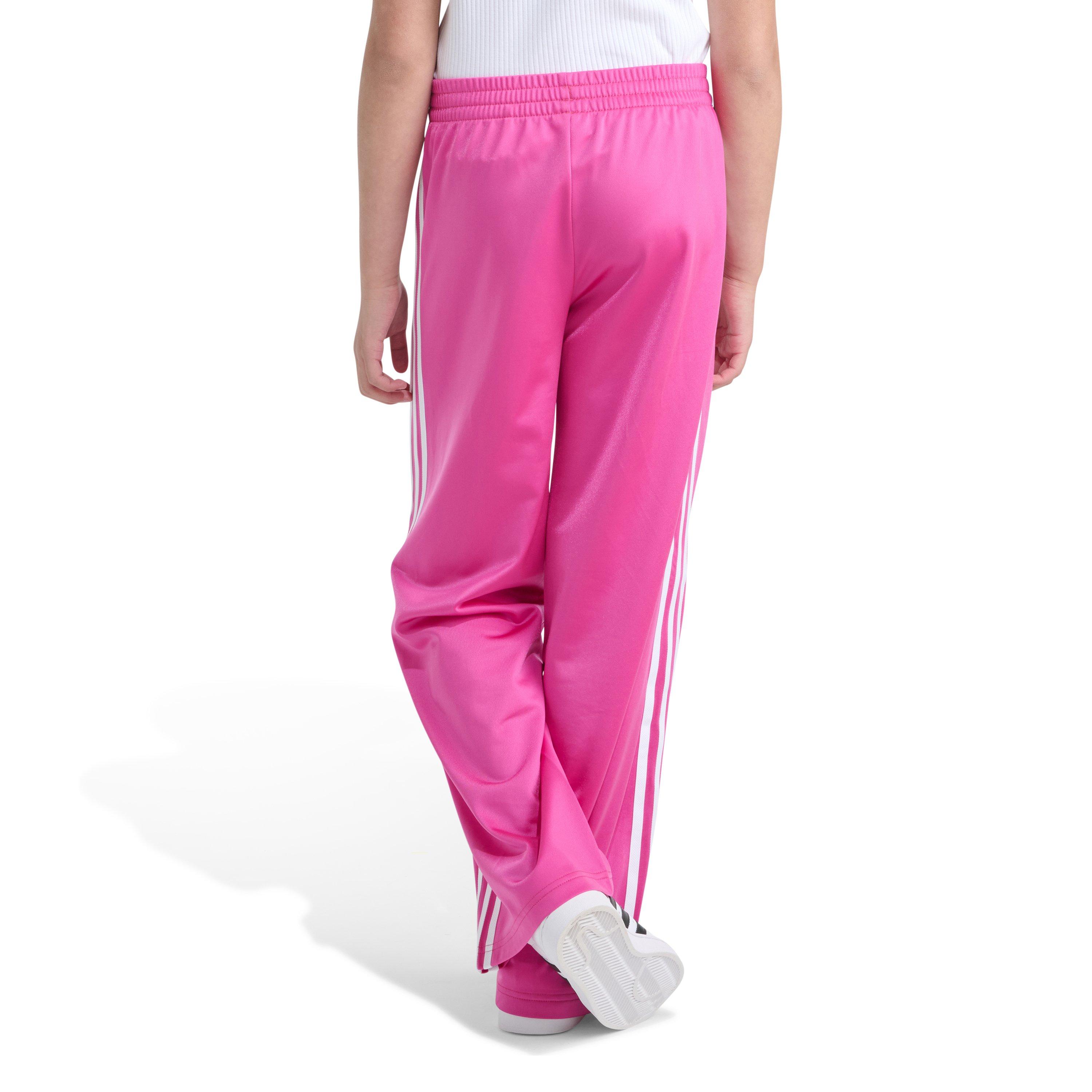 adidas Wide Leg Firebird Big Girls' Pink Fusion Pants