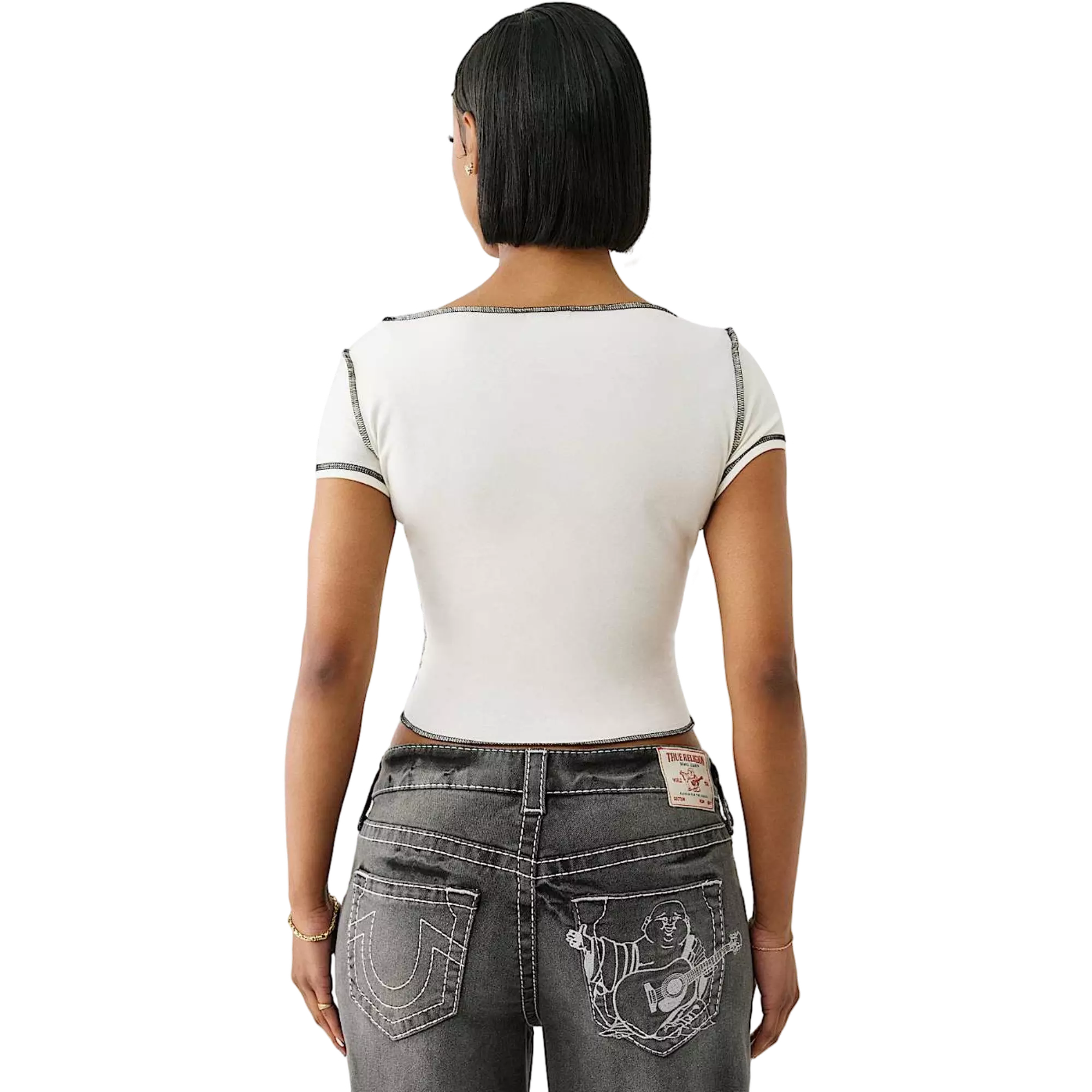 True Religion Women's Vintage Slash Tee