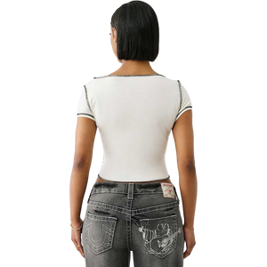 True Religion Women's Vintage Slash Tee