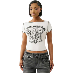 True Religion Women's Vintage Slash Tee