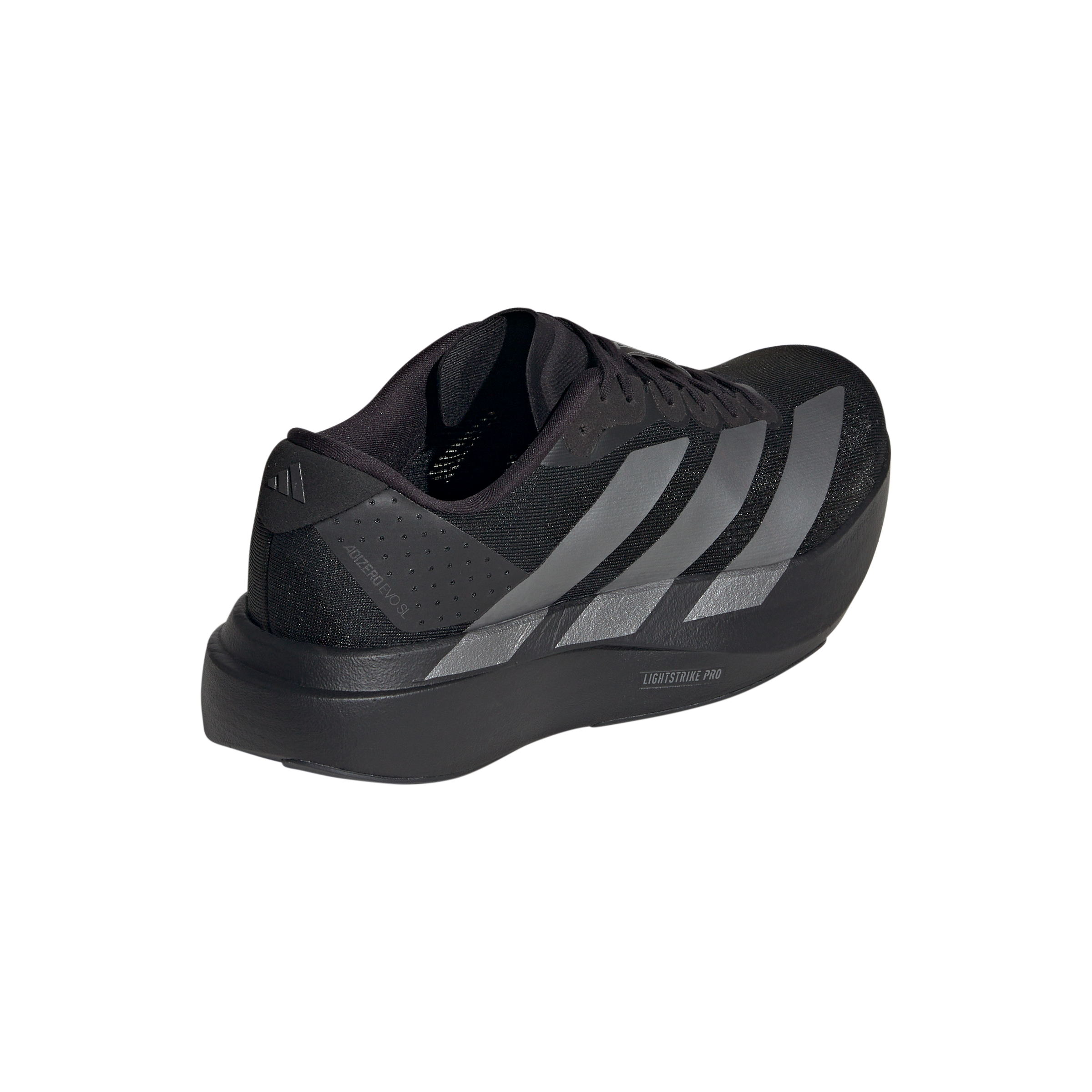 adidas Adizero Evo SL "Core Black/Iron Metallic" Women's Running Shoe - BLACK Thumbnail View 4