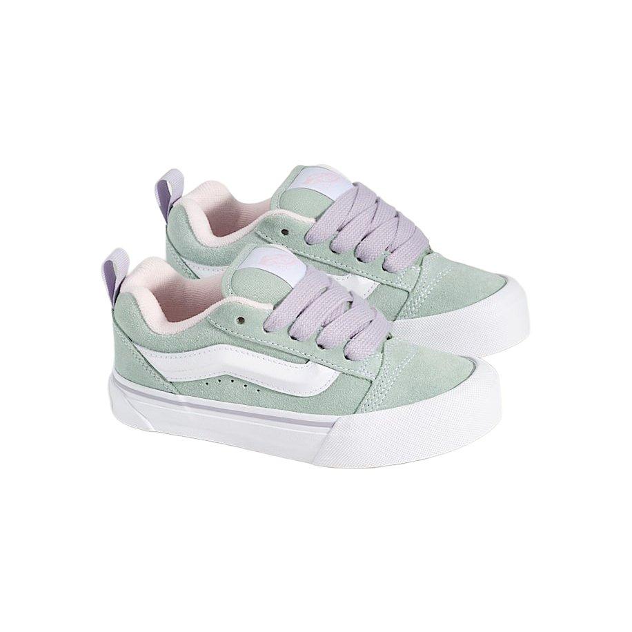 Vans Knu Skool Preschool Girls' "Grey/Olive Green" Shoe