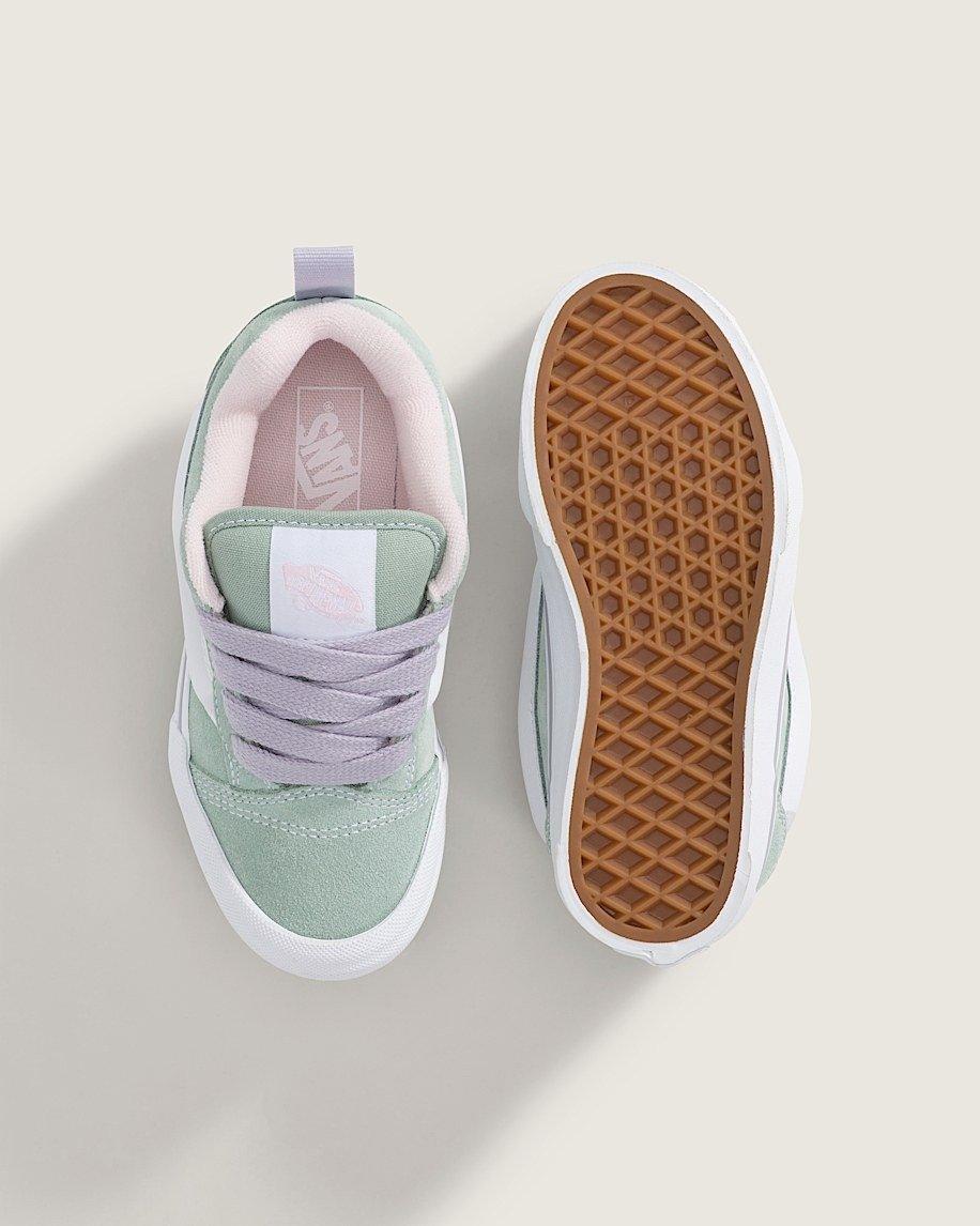 Vans Knu Skool Preschool Girls' "Grey/Olive Green" Shoe