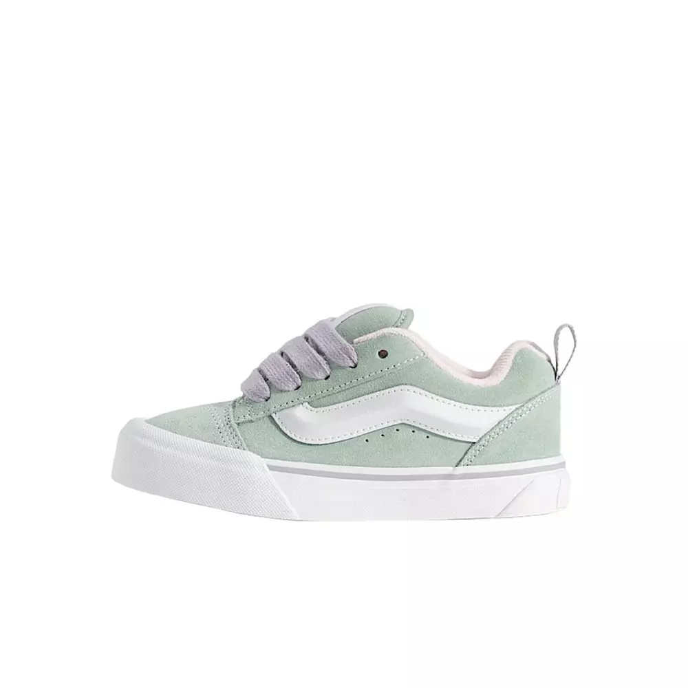 Vans Knu Skool "Grey/Olive Green" Preschool Girls' Shoe - GREEN