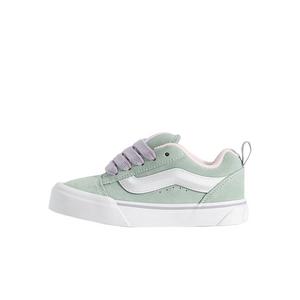 Vans Knu Skool "Grey/Olive Green" Preschool Girls' Shoe