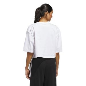 adidas Women's Cropped Cherry Tee - White