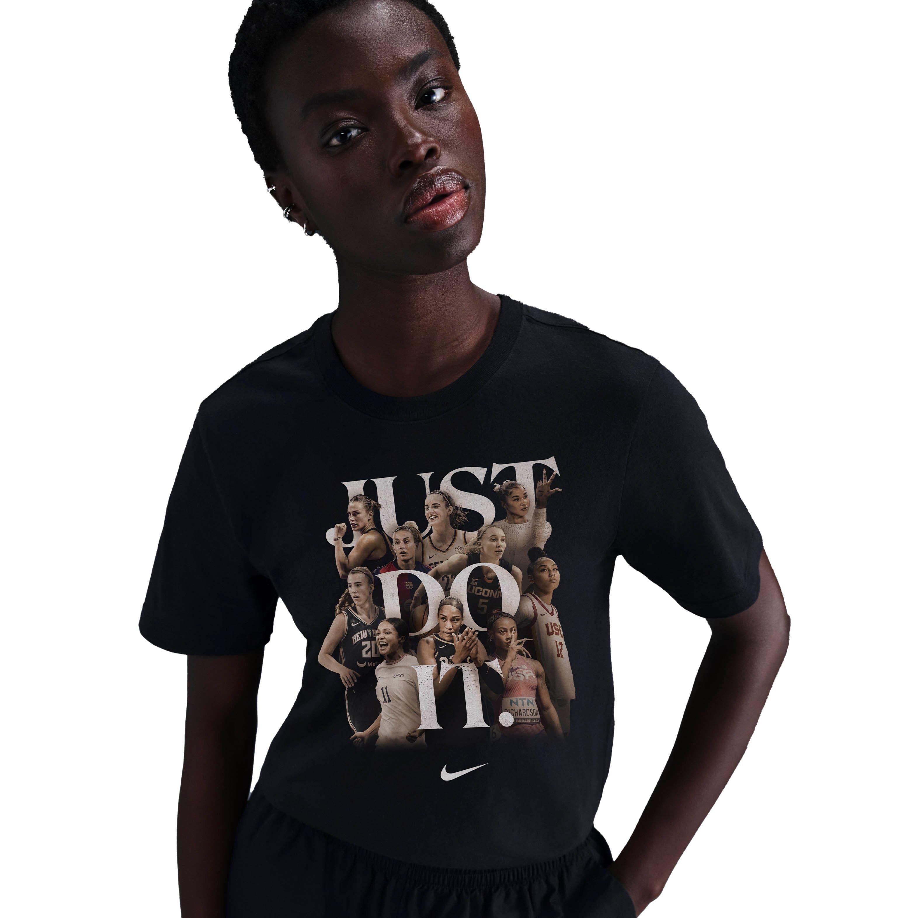 Nike Sportswear "So Win" JDI Graphic Tee - Black - BLACK Thumbnail View 4