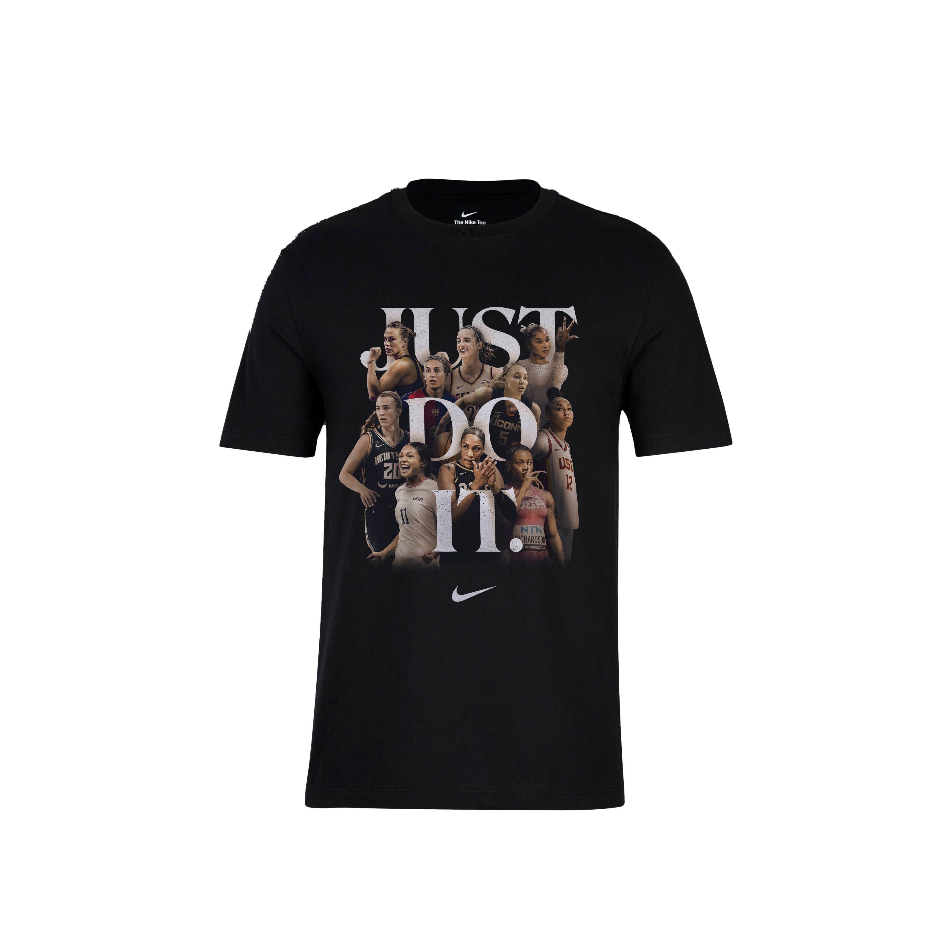Nike Sportswear "So Win" JDI Graphic Tee - Black - BLACK Thumbnail View 1
