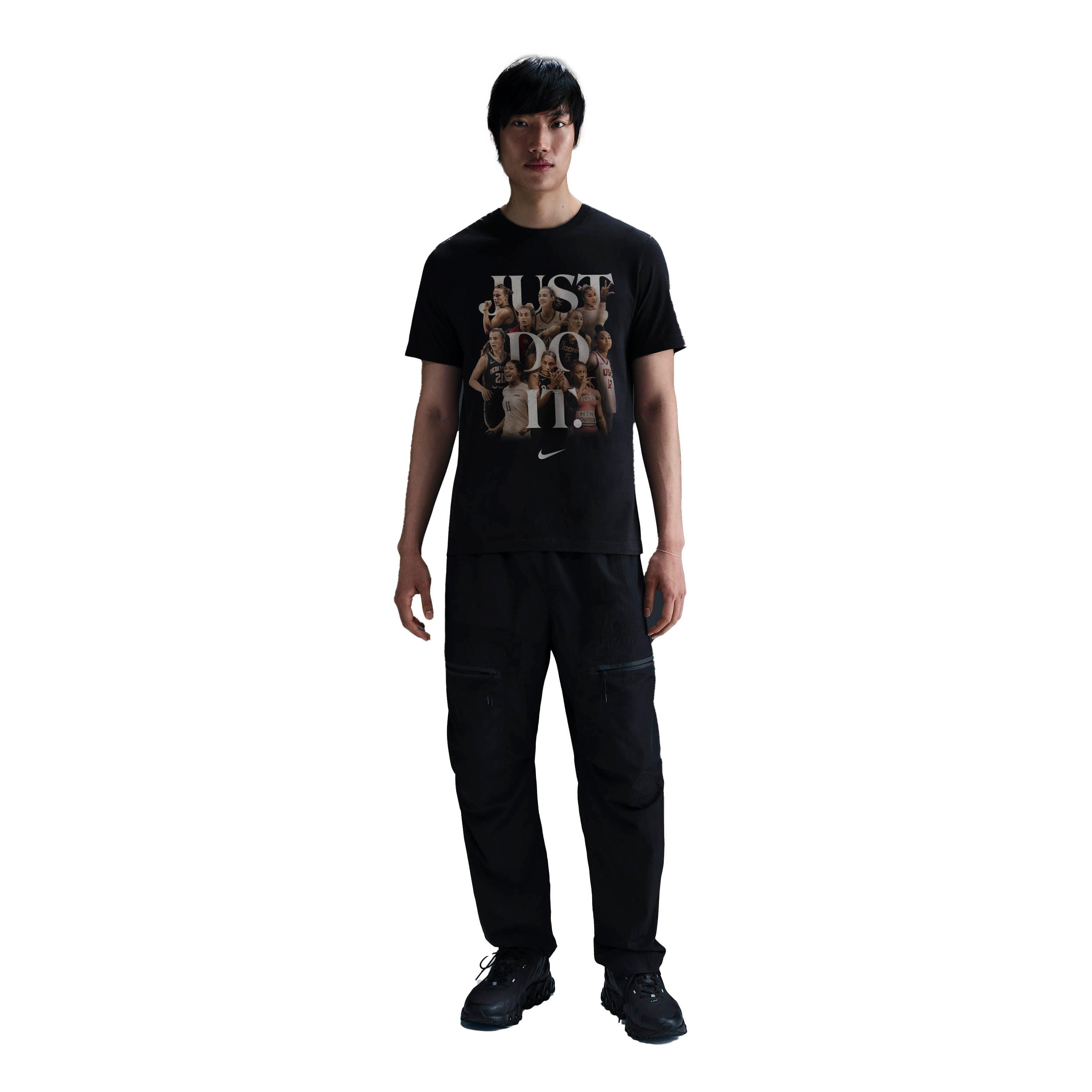Nike Sportswear "So Win" JDI Graphic Tee - Black - BLACK Thumbnail View 7