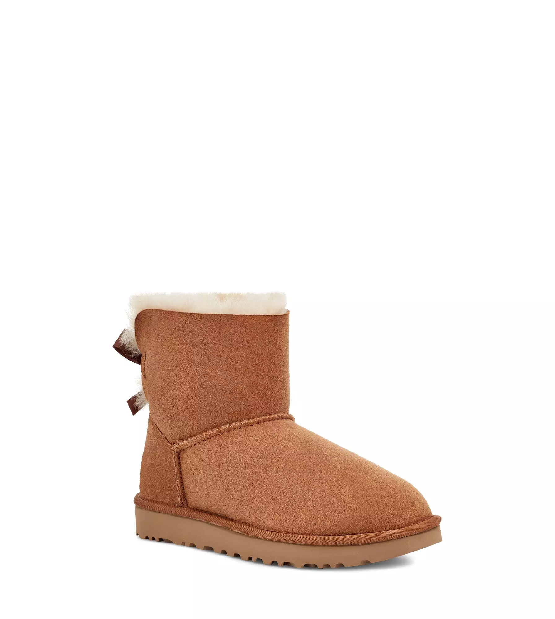 UGG Mini Bailey Bow II "Chestnut" Women's Boot - BROWN