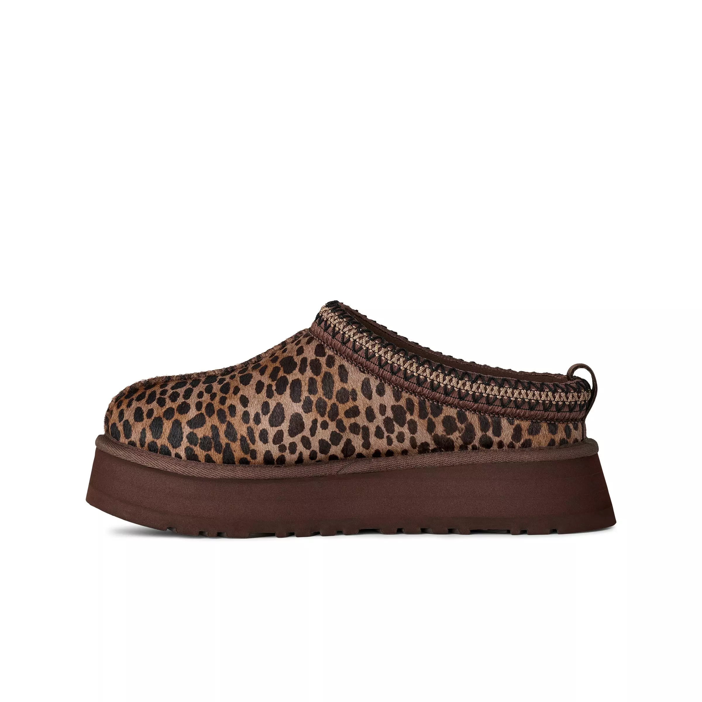 UGG Tazz Caspian "Leopard" Women's Slipper - BROWN/BLACK