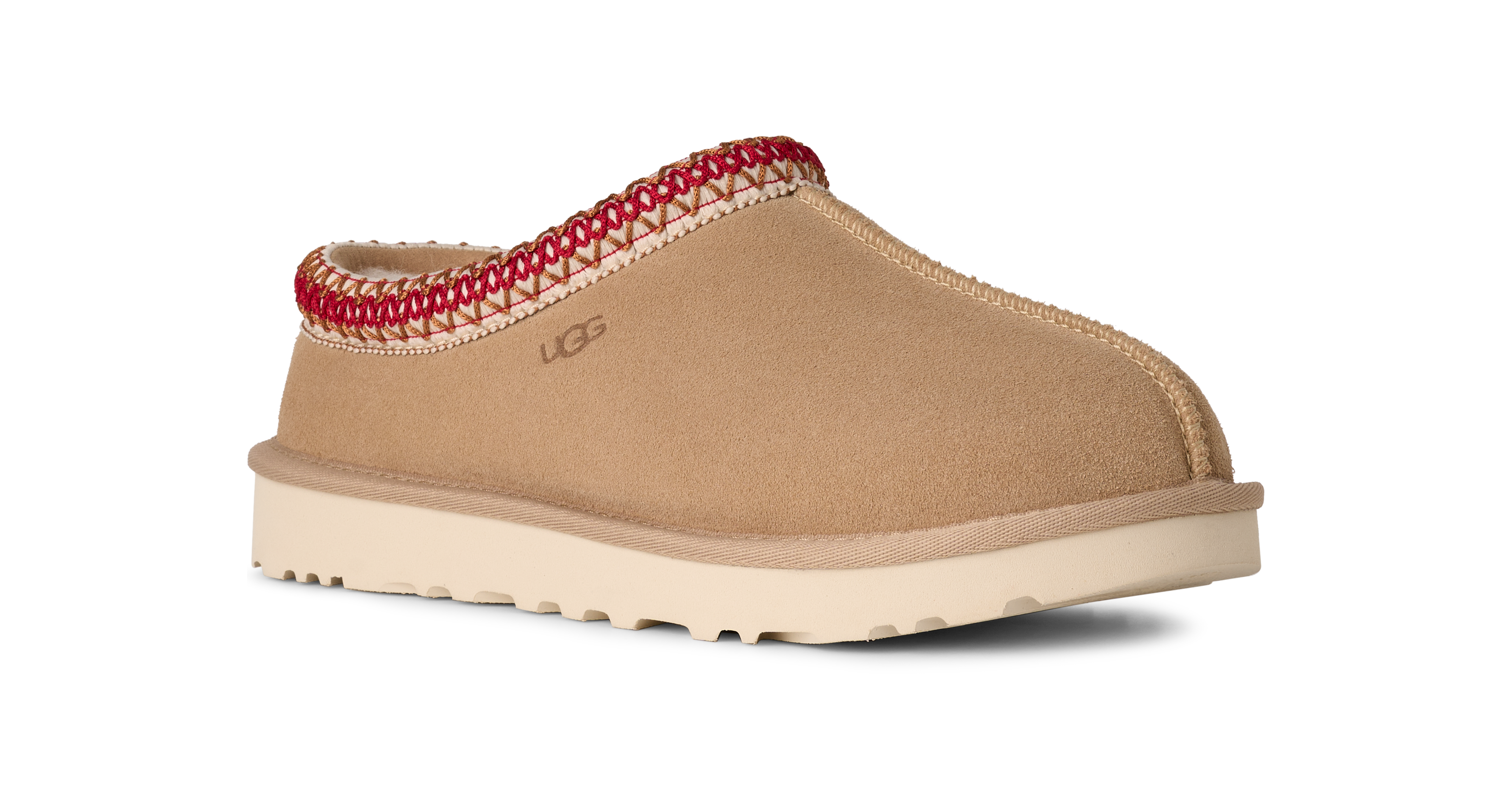 UGG Tasman II "Sand/Dark Cherry" Women's Slipper - SAND Thumbnail View 3