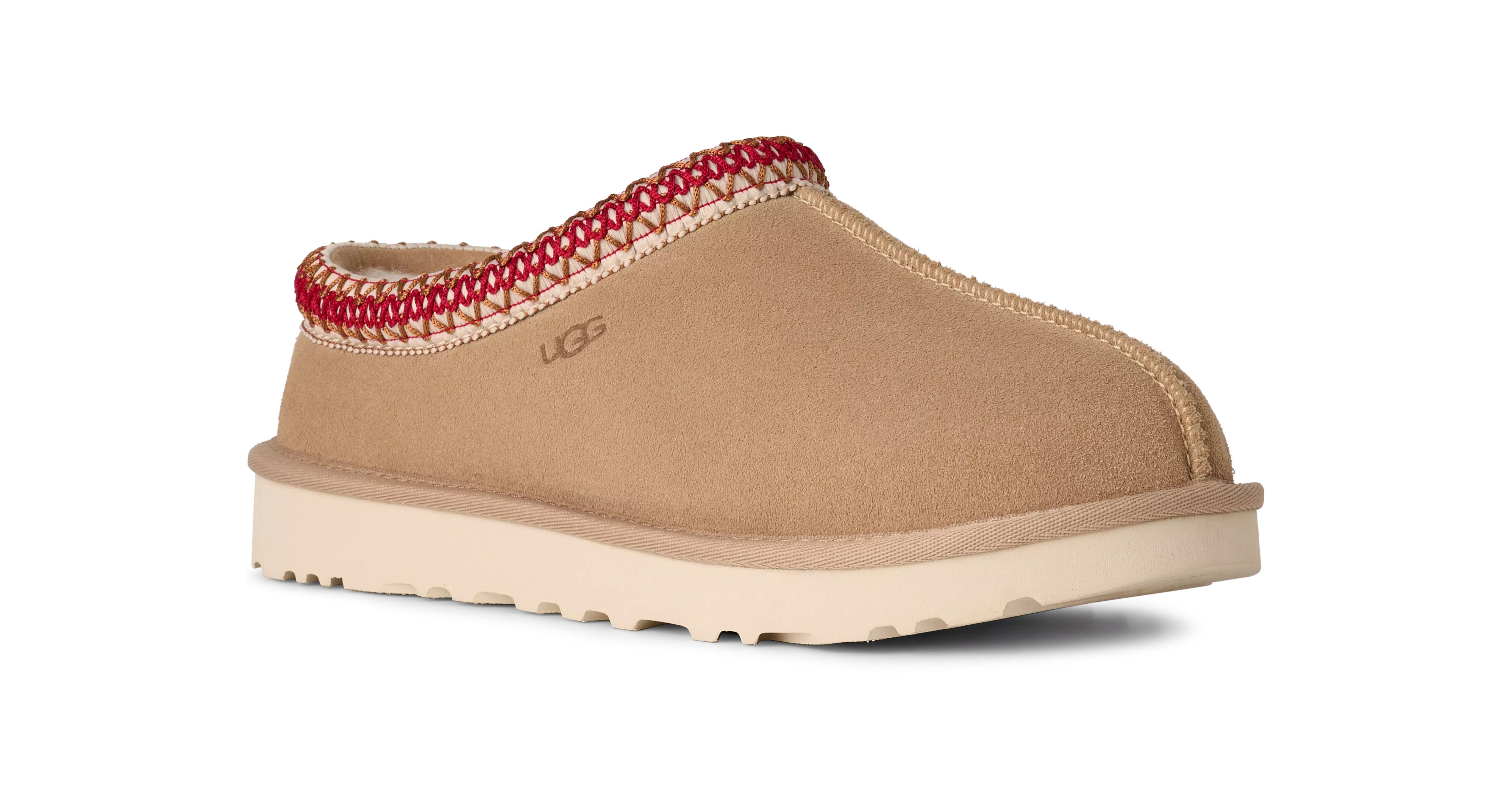 UGG Tasman II "Sand/Dark Cherry" Women's Slipper