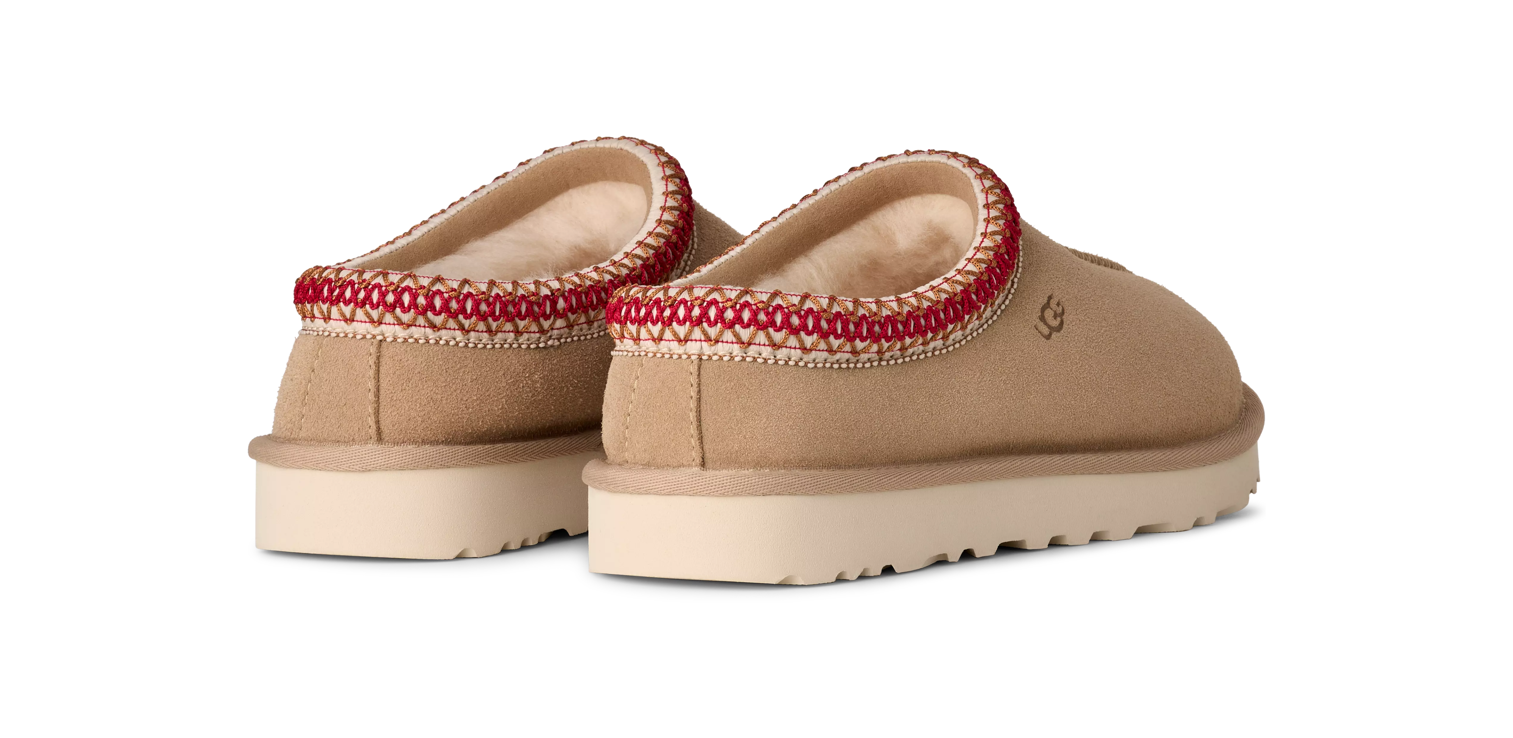 UGG Tasman II "Sand/Dark Cherry" Women's Slipper - SAND