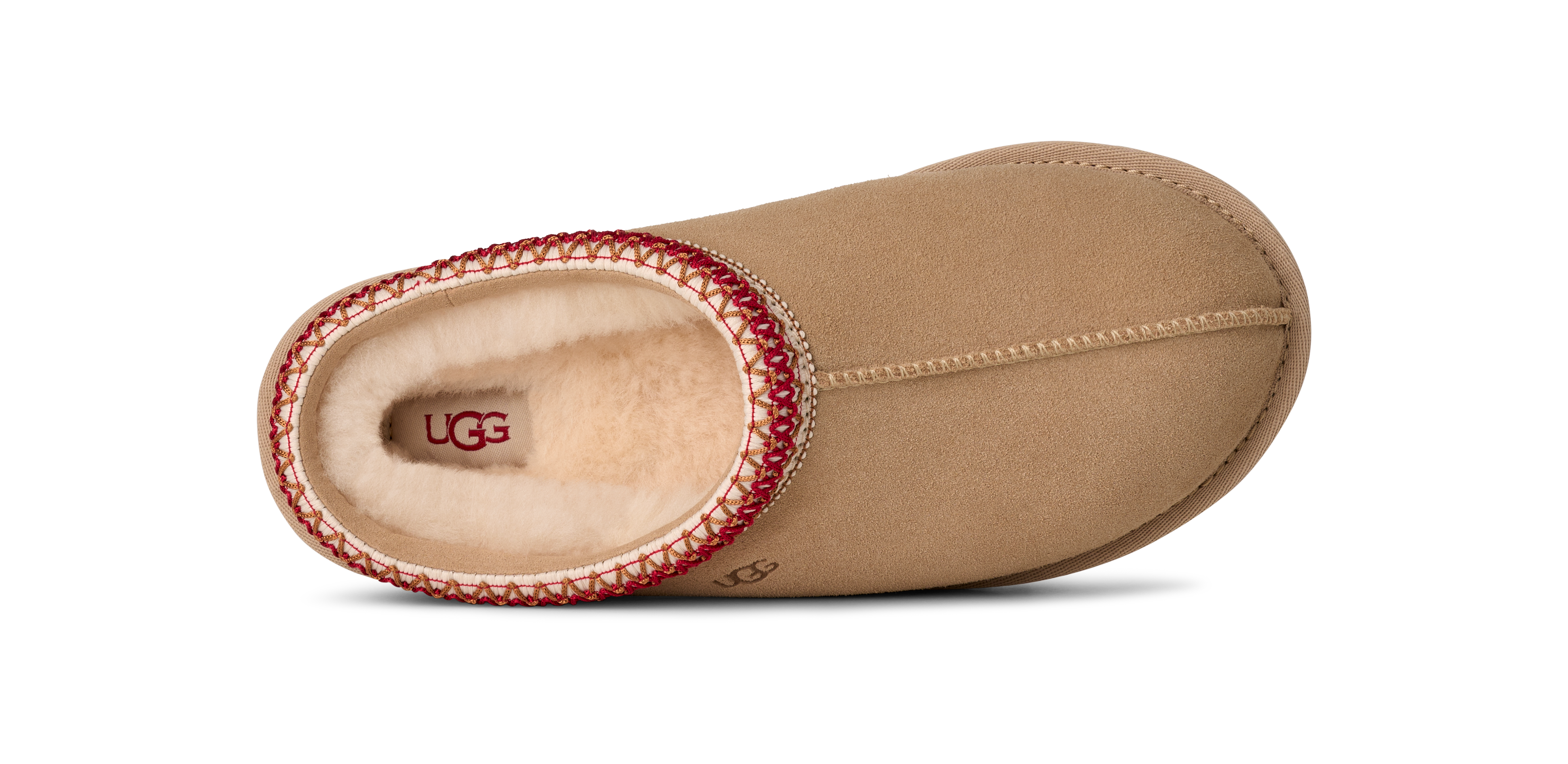 UGG Tasman II "Sand/Dark Cherry" Women's Slipper - SAND Thumbnail View 5
