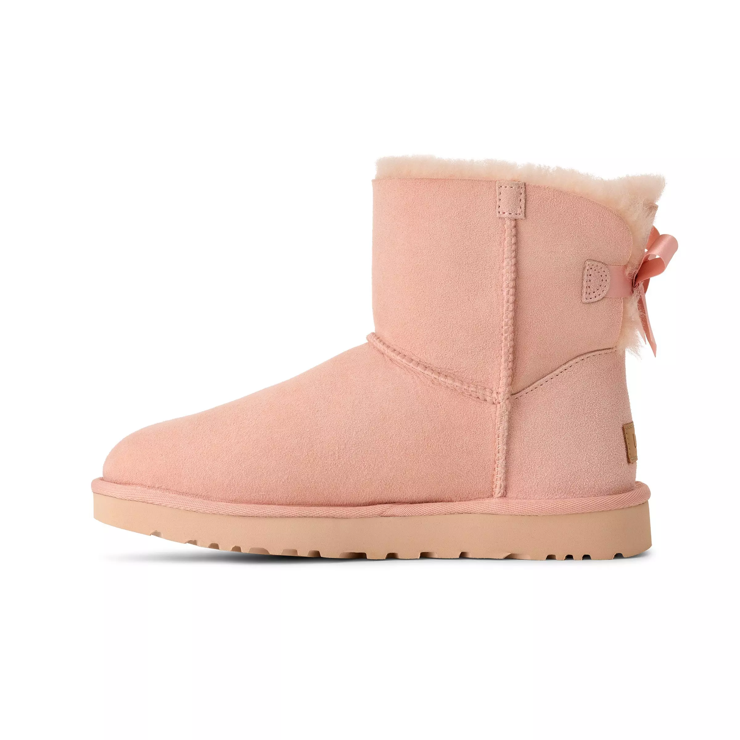 UGG Mini Bailey Bow II "Beige Blush" Women's Boot - LT PINK