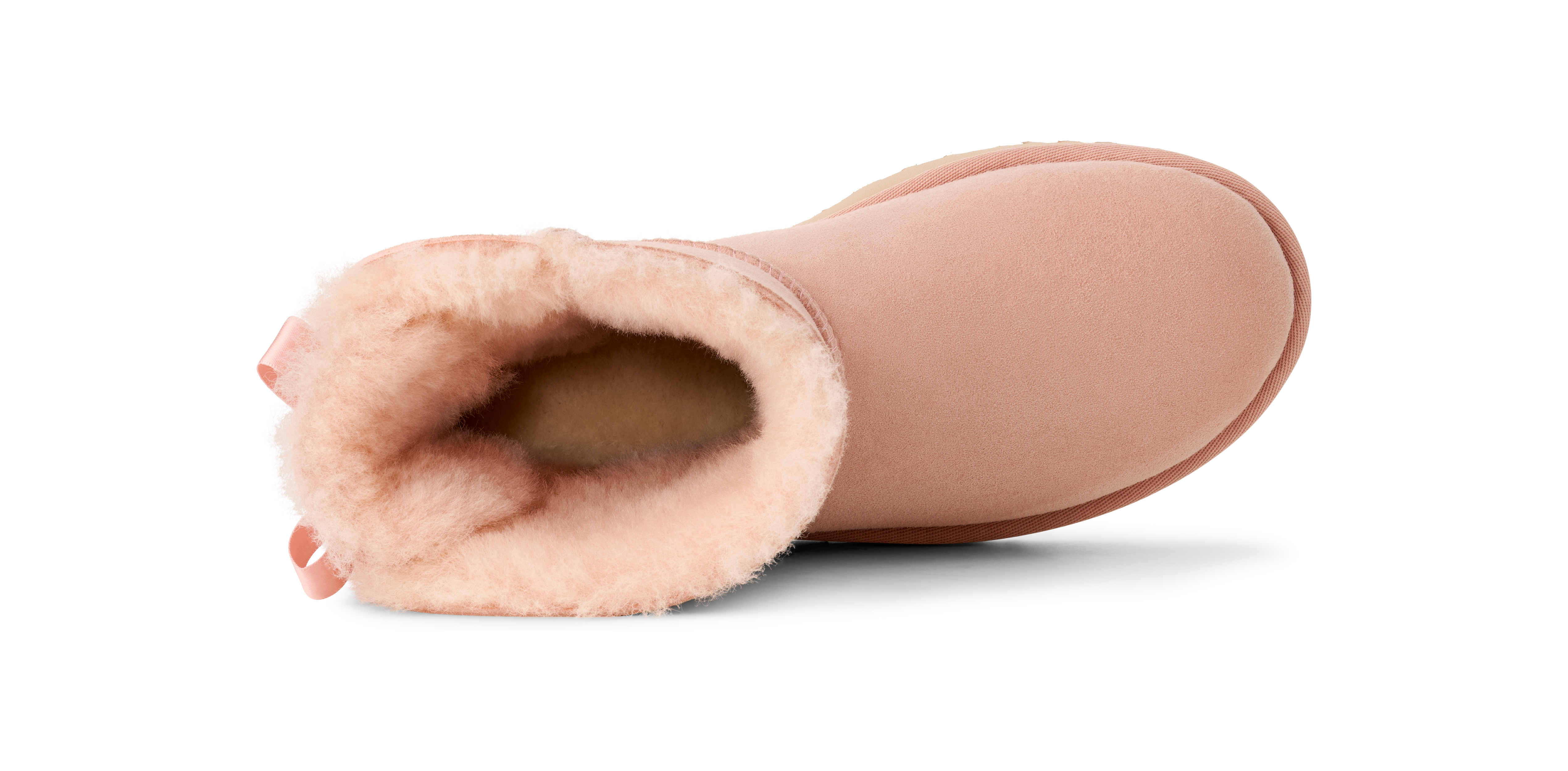 UGG Mini Bailey Bow II "Beige Blush" Women's Boot - LT PINK Thumbnail View 5