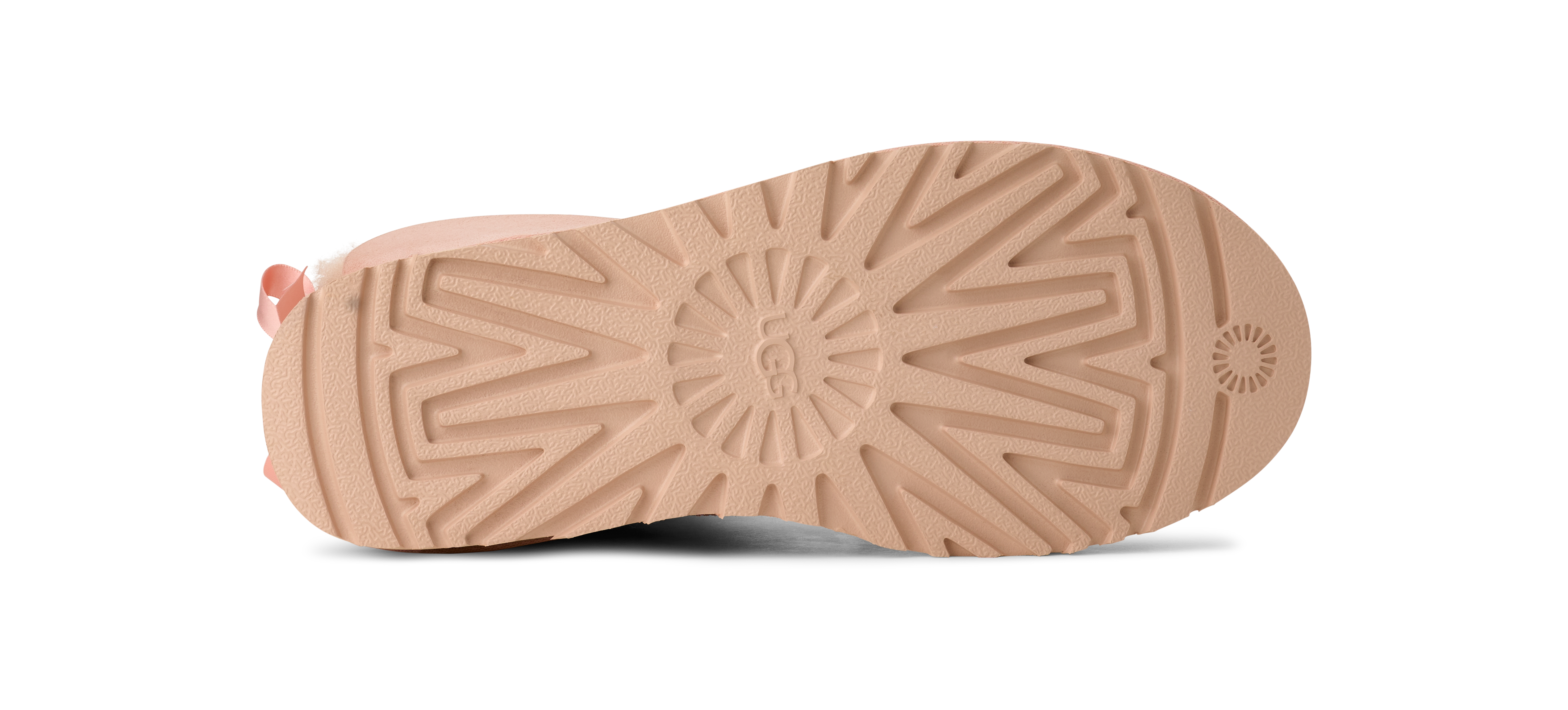 UGG Mini Bailey Bow II "Beige Blush" Women's Boot - LT PINK Thumbnail View 6