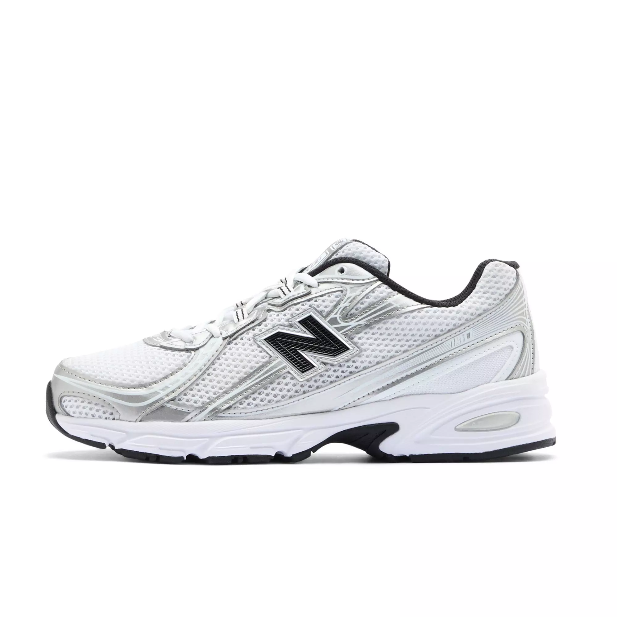 New Balance 740 "White/Silver Metallic/Navy" Unisex Shoe - SILVER/BLACK