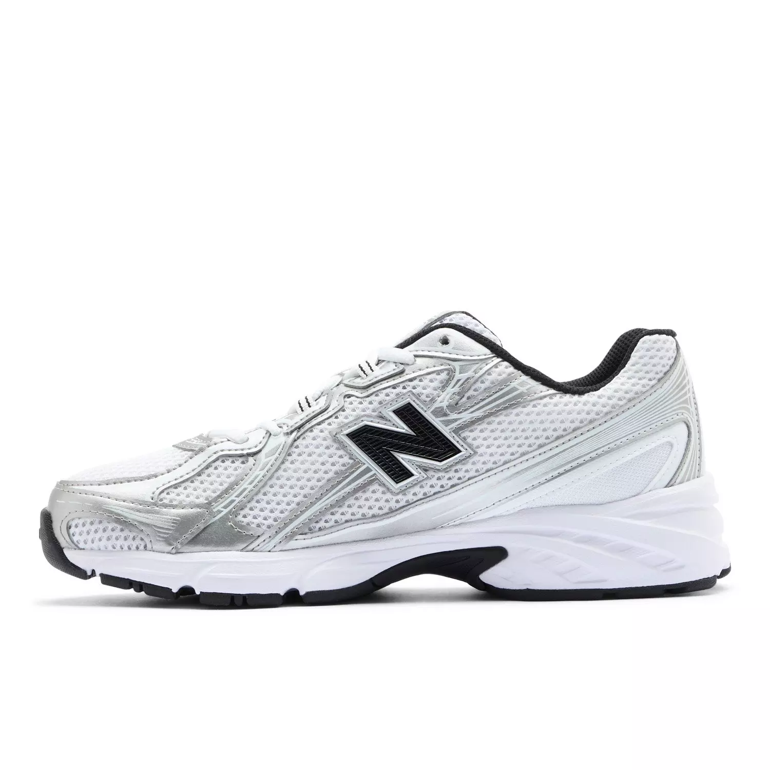 New Balance 740 "White/Silver Metallic/Navy" Unisex Shoe - SILVER/BLACK