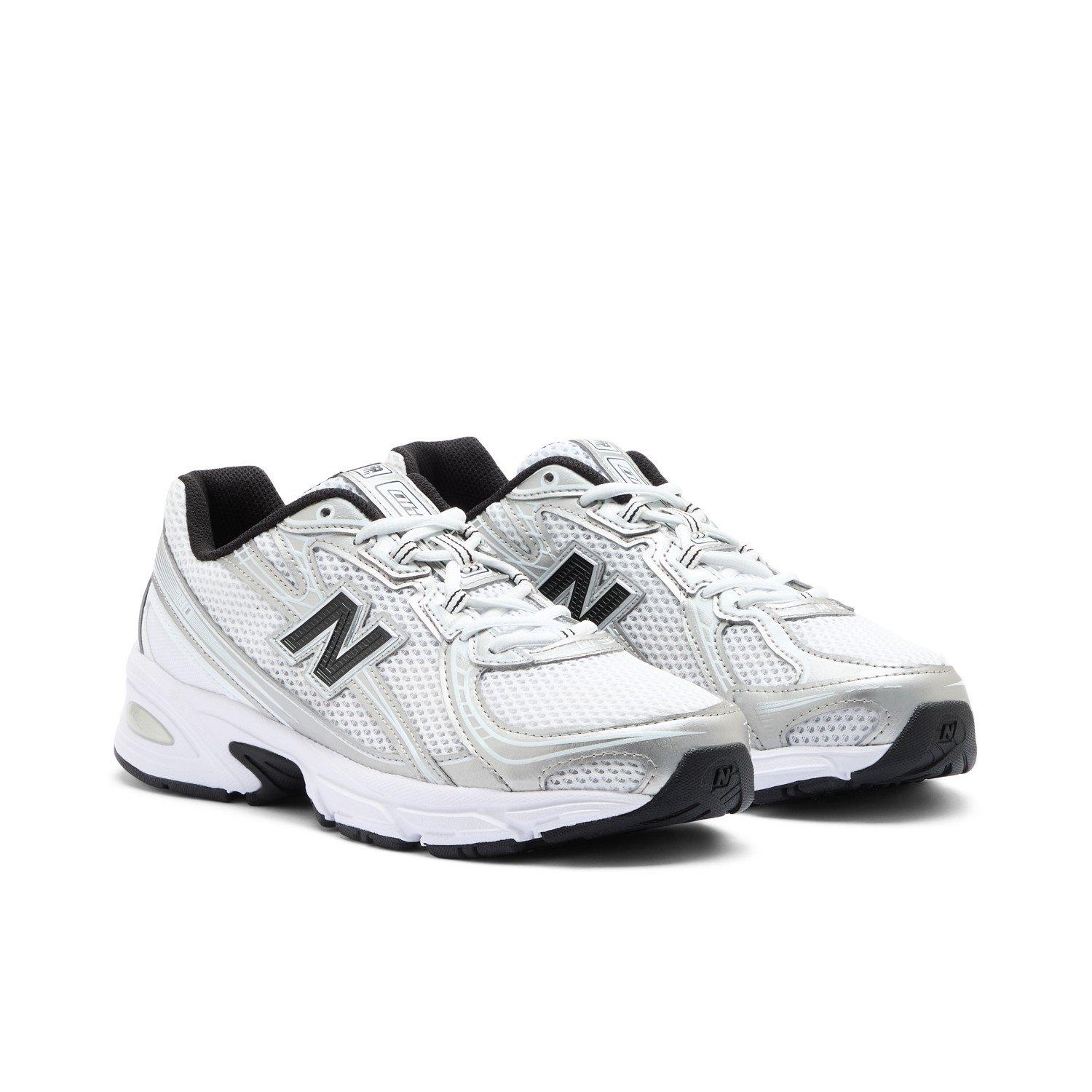 New Balance 740 "White/Silver Metallic/Navy" Unisex Shoe - SILVER/BLACK Thumbnail View 4