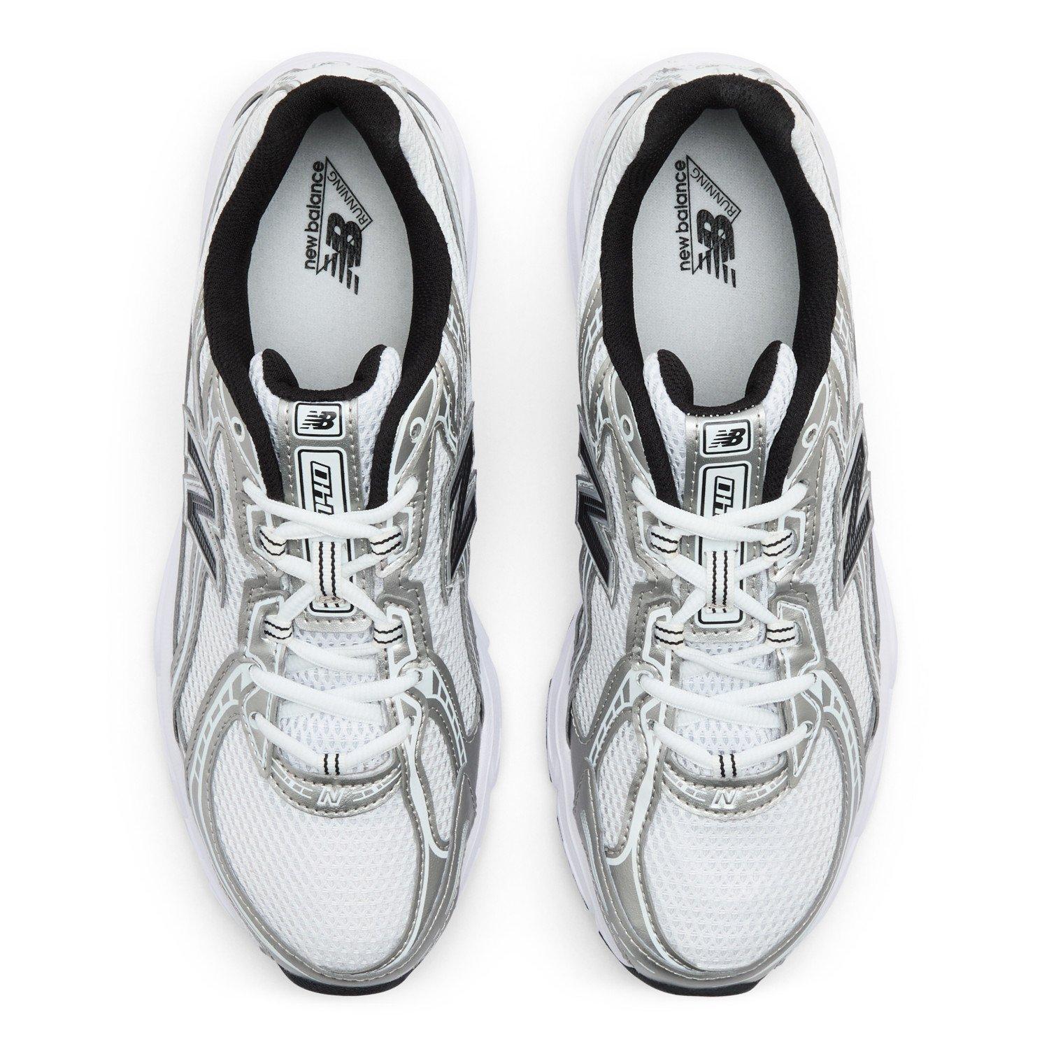 New Balance 740 "White/Silver Metallic/Navy" Unisex Shoe - SILVER/BLACK Thumbnail View 5