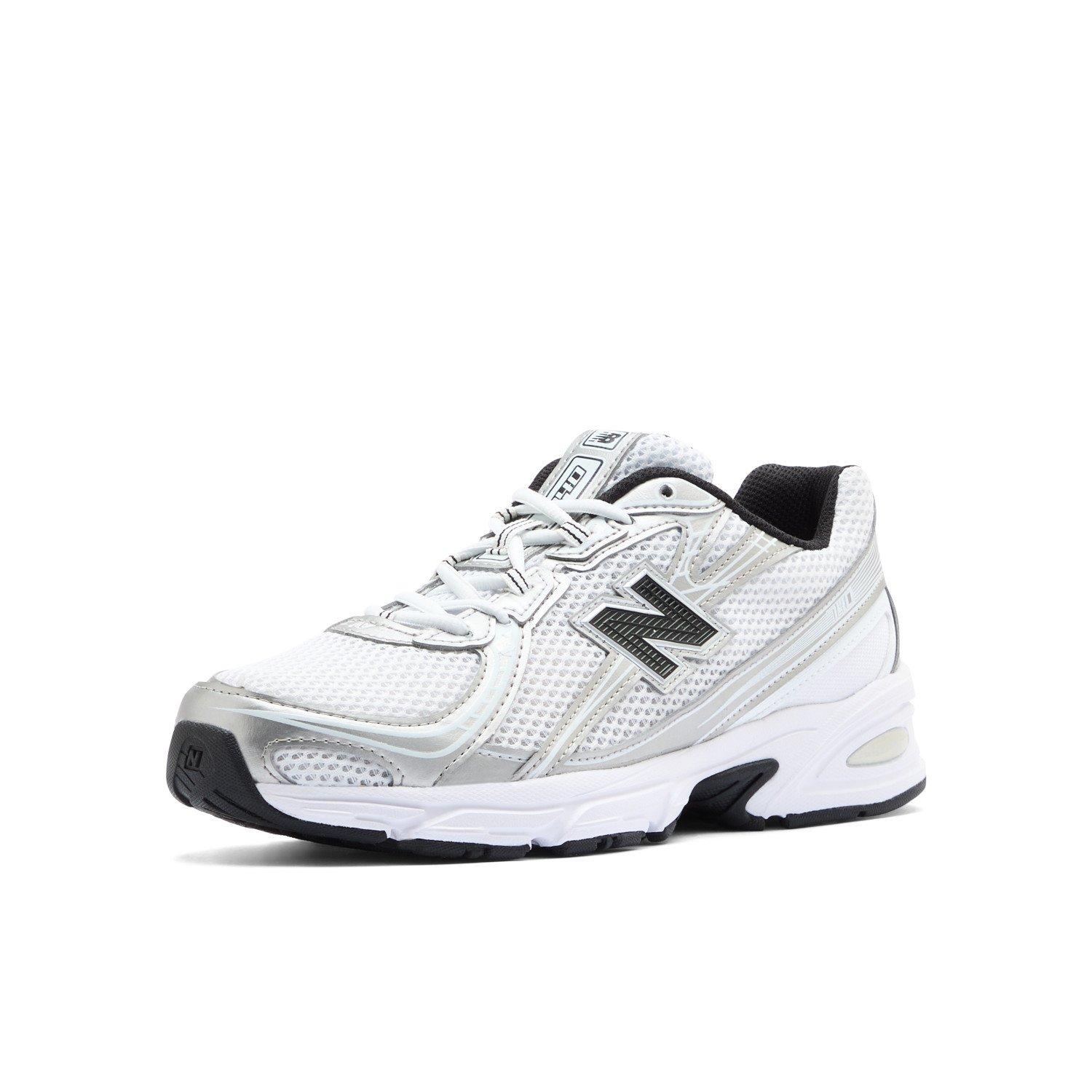 New Balance 740 "White/Silver Metallic/Navy" Unisex Shoe - SILVER/BLACK Thumbnail View 8