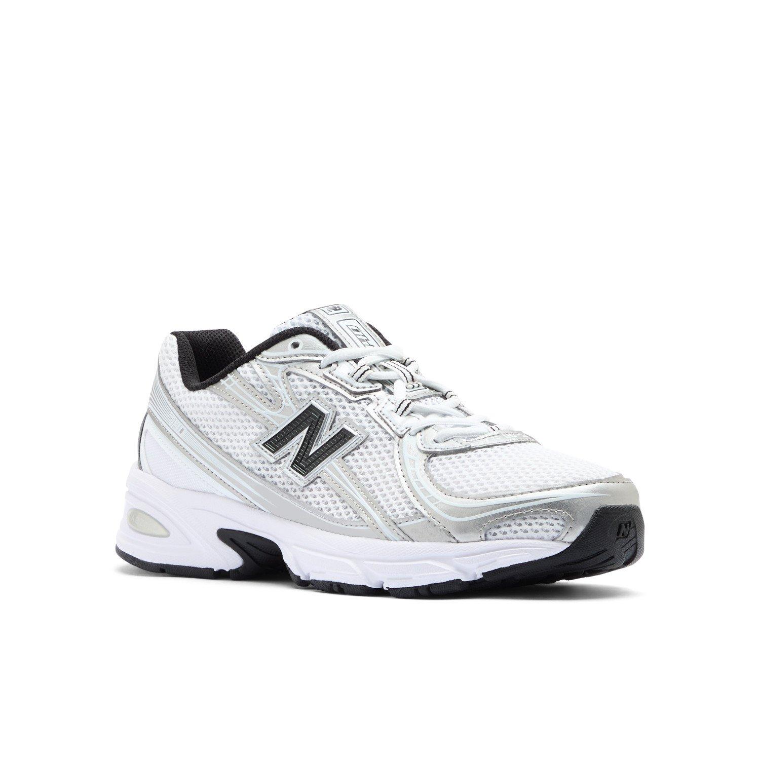 New Balance 740 "White/Silver Metallic/Navy" Unisex Shoe - SILVER/BLACK Thumbnail View 9