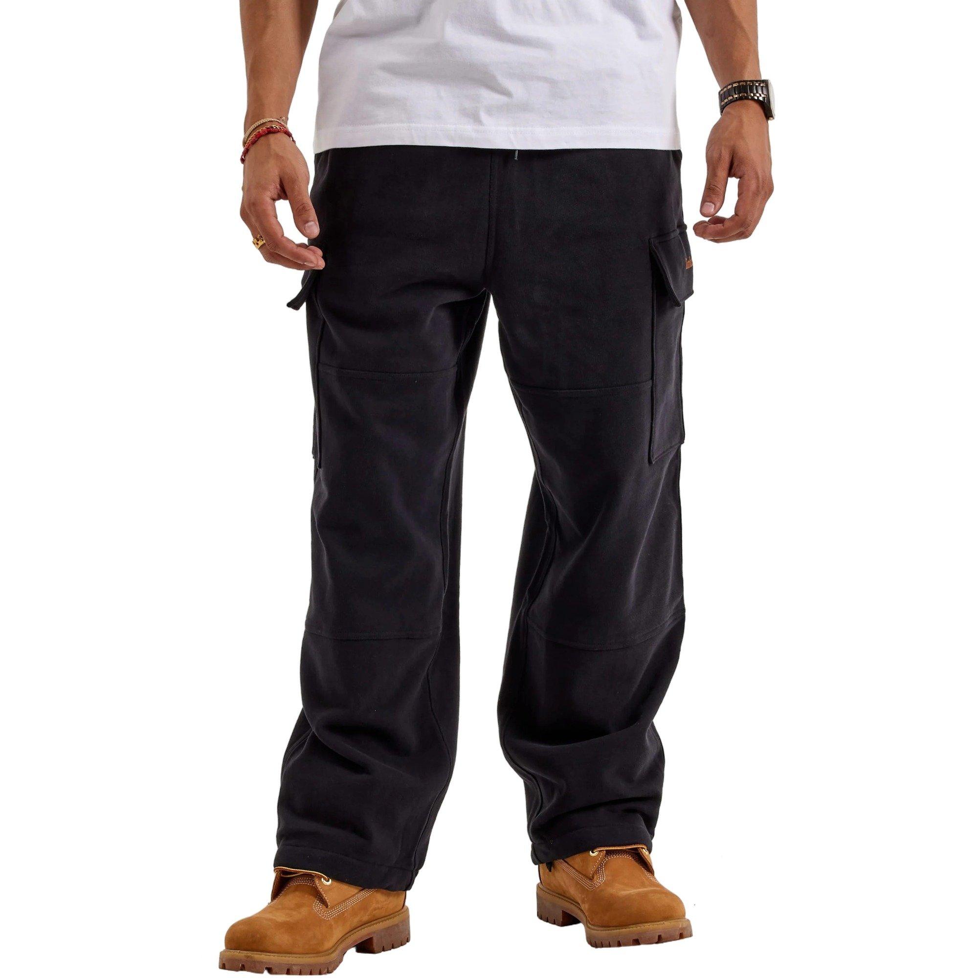 Timberland Men's Cargo Fleece Pants - BLACK Thumbnail View 1