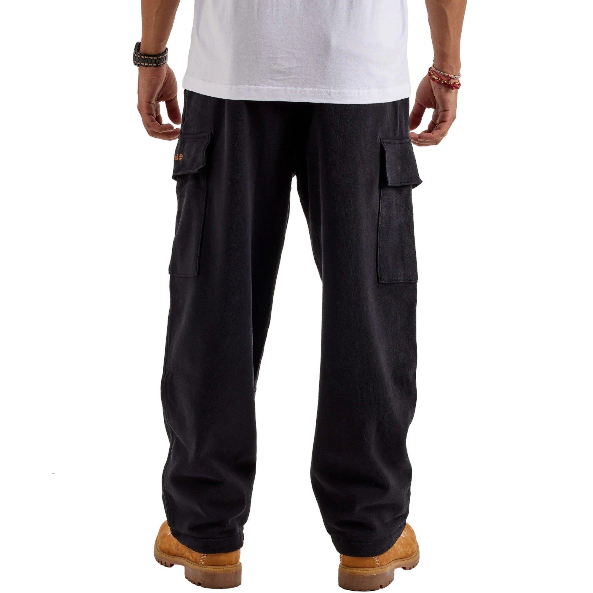 Timberland Men's Cargo Fleece Pants - BLACK Thumbnail View 2