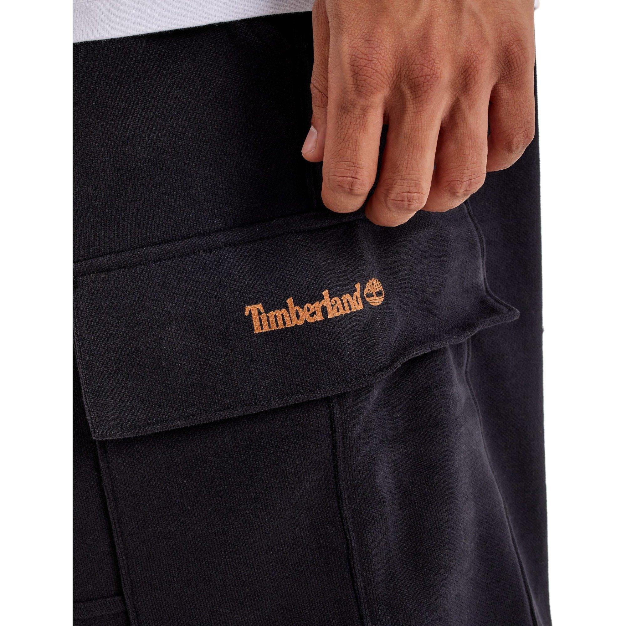 Timberland Men's Cargo Fleece Pants - BLACK Thumbnail View 3