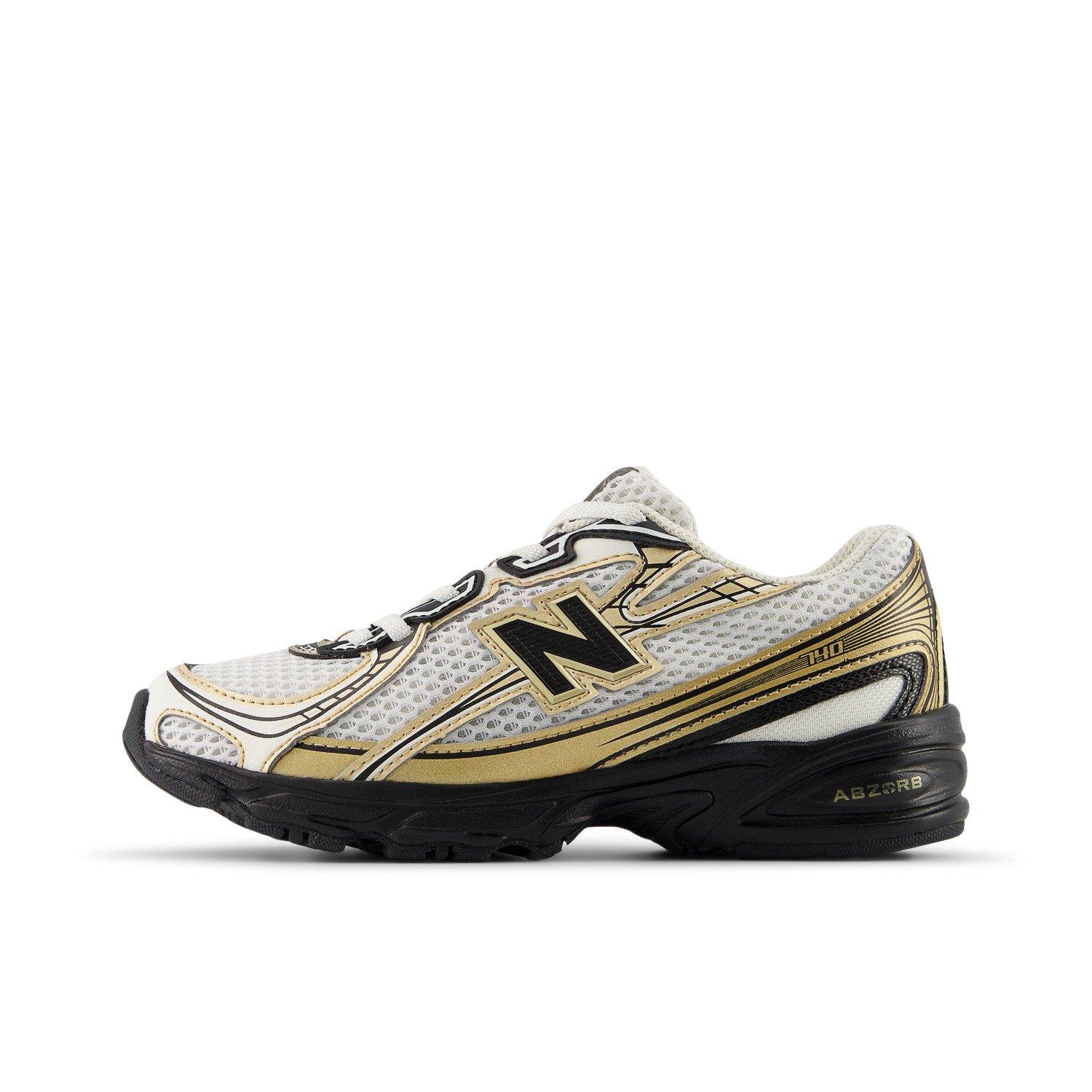 New Balance 740 Preschool Boys' "White/Black/Gold" Shoe