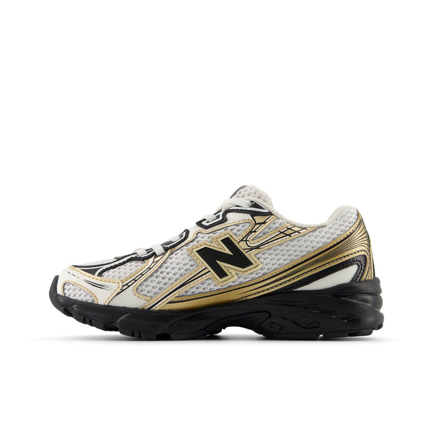 New Balance 740 Preschool Boys' "White/Black/Gold" Shoe