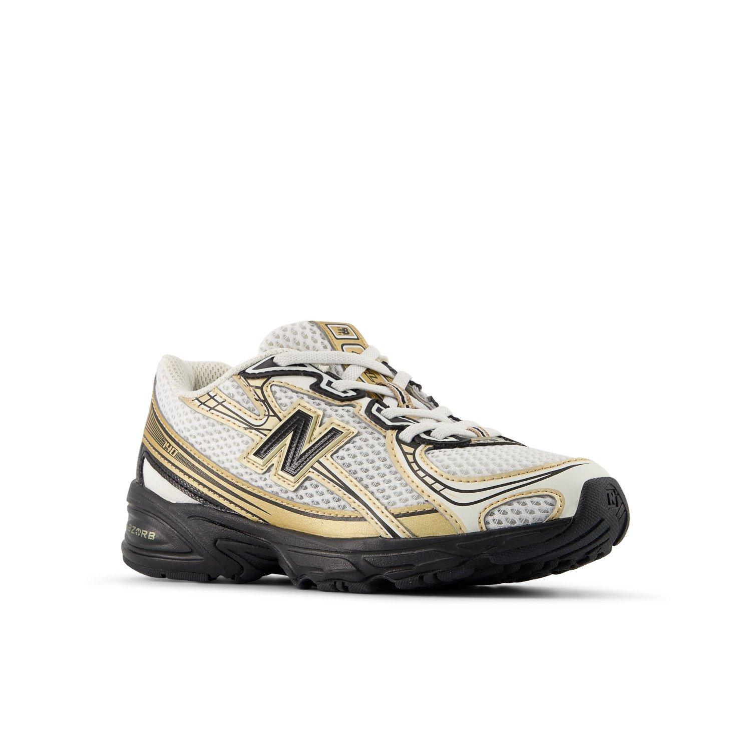New Balance 740 Preschool Boys' "White/Black/Gold" Shoe