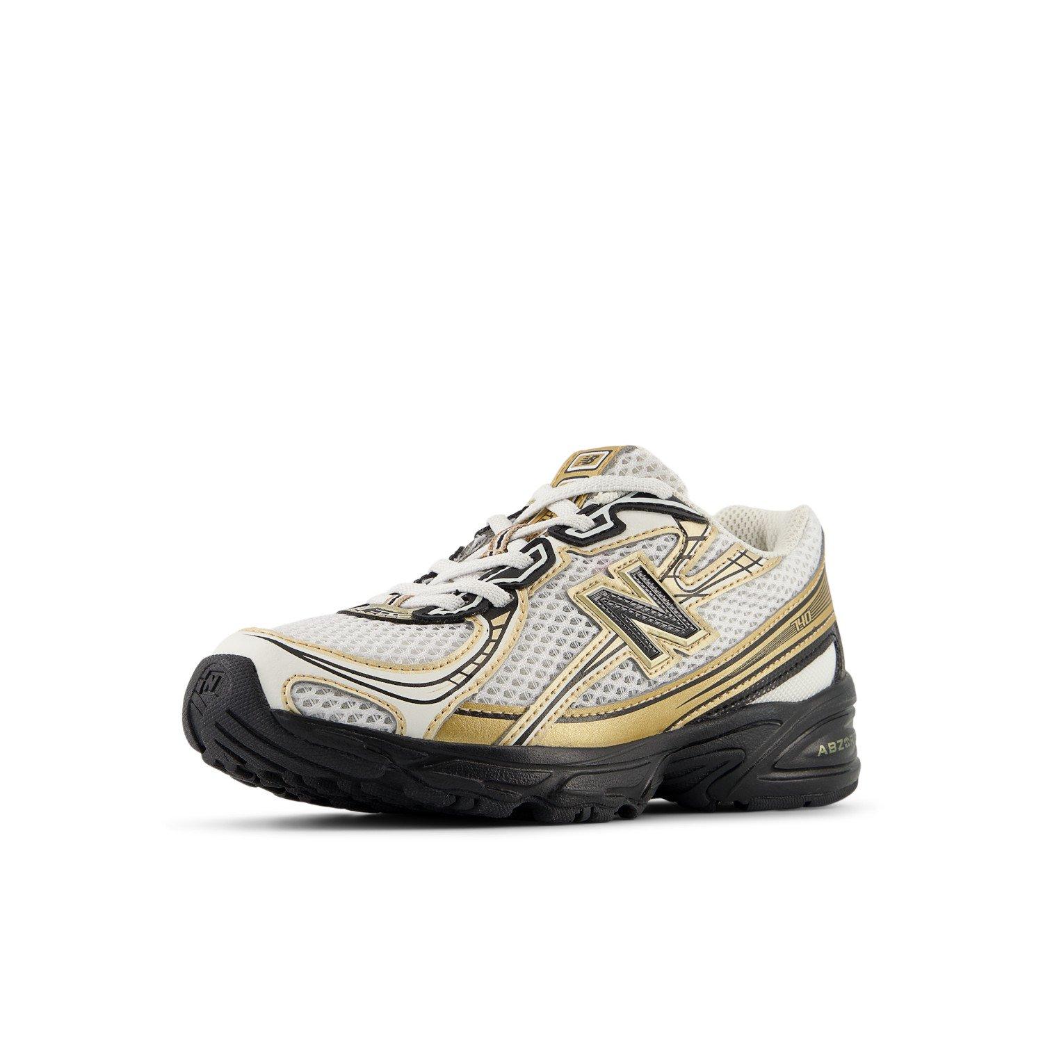 New Balance 740 Preschool Boys' "White/Black/Gold" Shoe