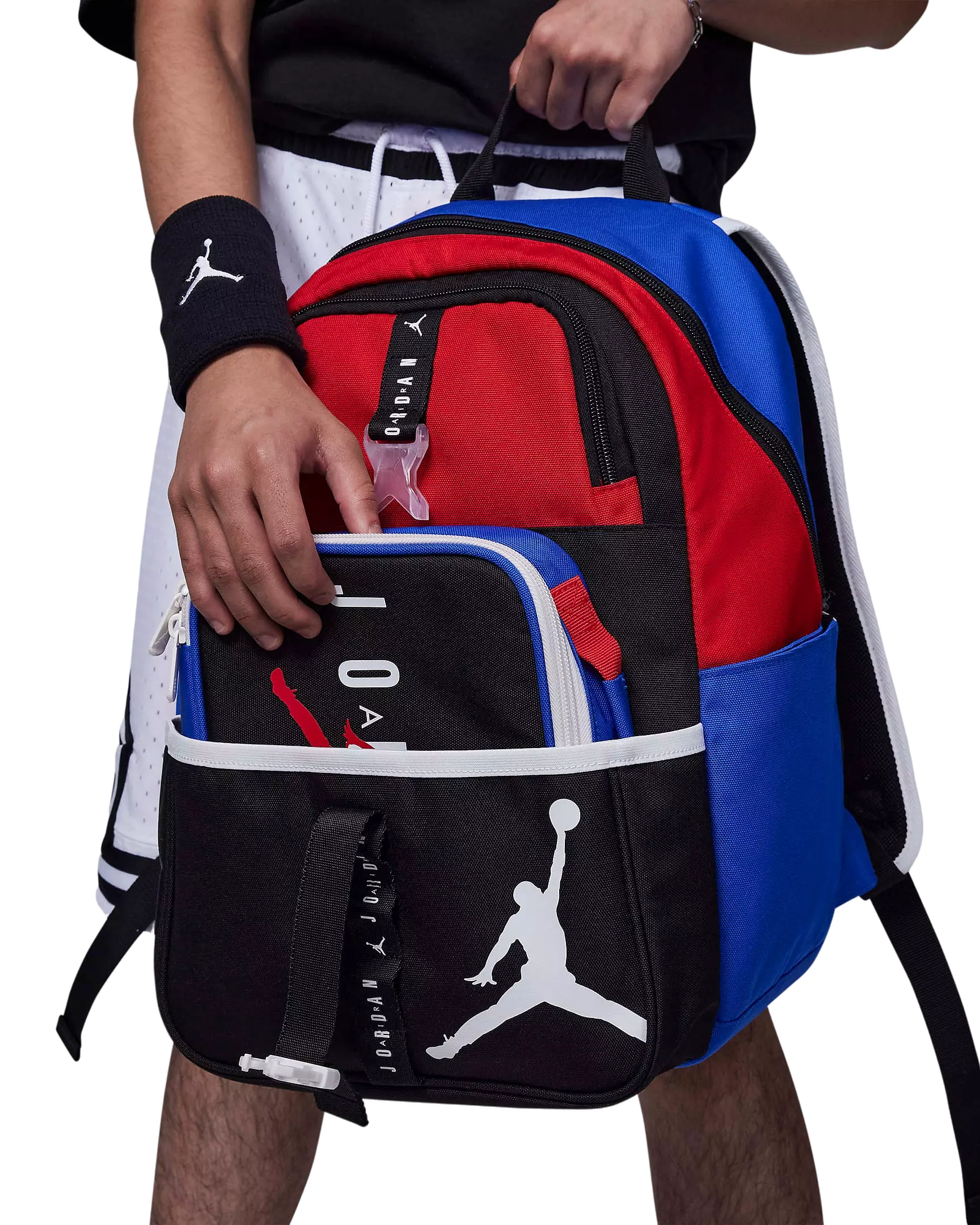 Jordan Air Lunch Box & Backpack Combo - Black/Red - MULTI-COLOR